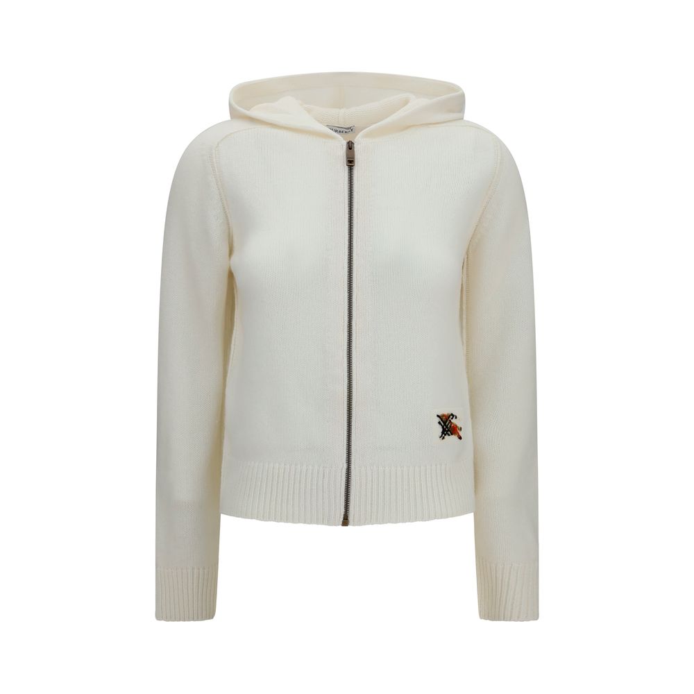 Burberry Beige Wool Oves Aries Women's Hoodie