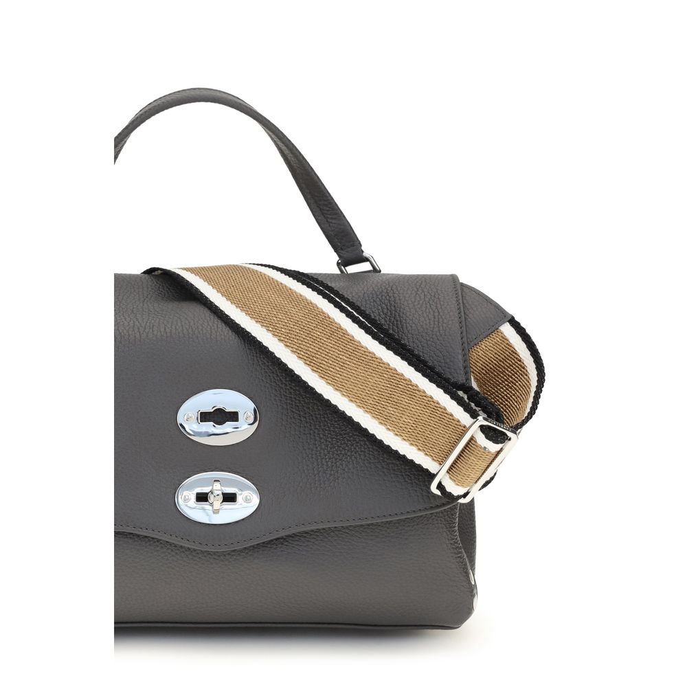 Zanellato Gray Calf Leather Bos Taurus Women's Handbag