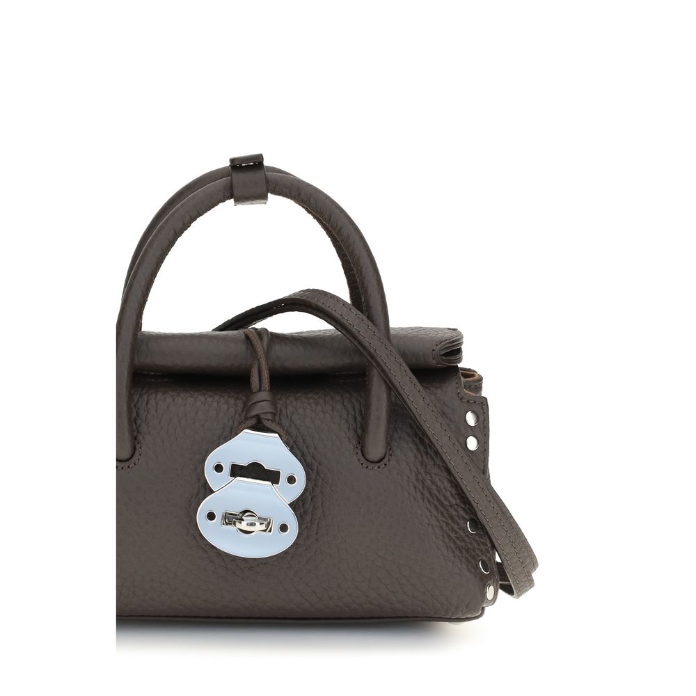 Zanellato Brown Calf Leather Bos Taurus Women's Handbag