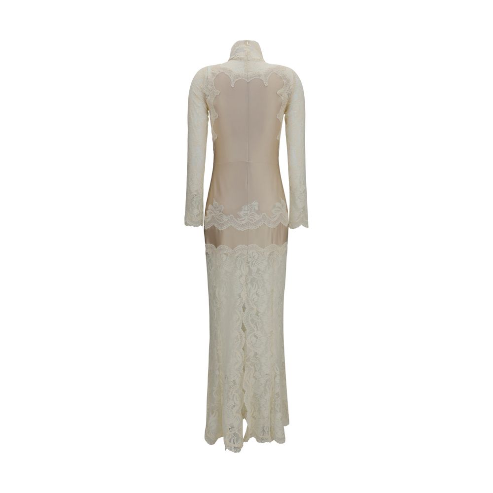 Rabanne Beige Polyamide Long Women's Dress