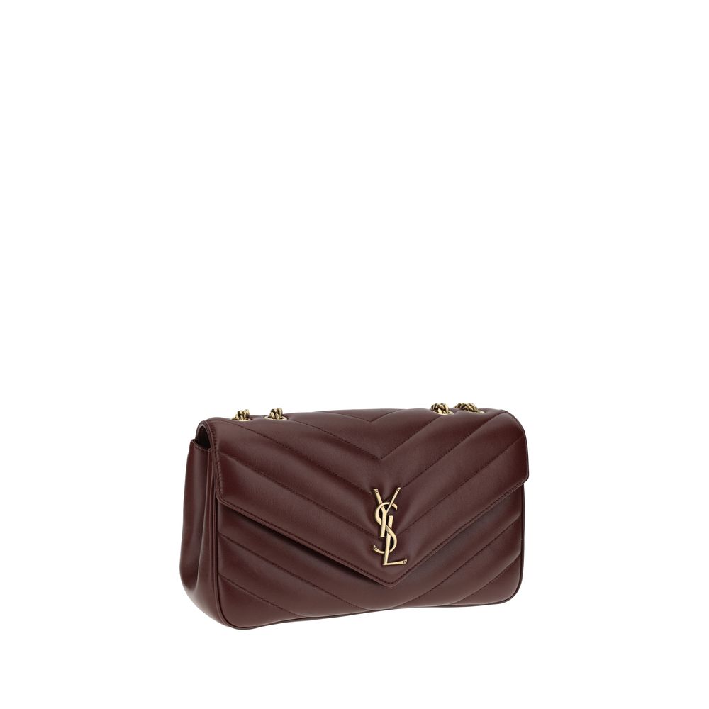 Saint Laurent Bordeaux Lamb Ovis Aries Aries Shoulder Women's Bag
