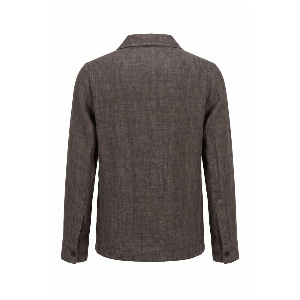 Malo Grey Linen Men's Men's Jacket