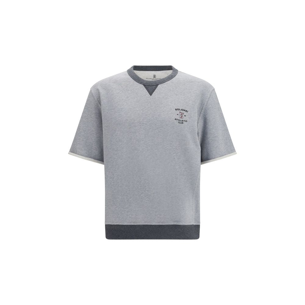 Brunello Cucinelli Gray Cotton Men's Sportswear