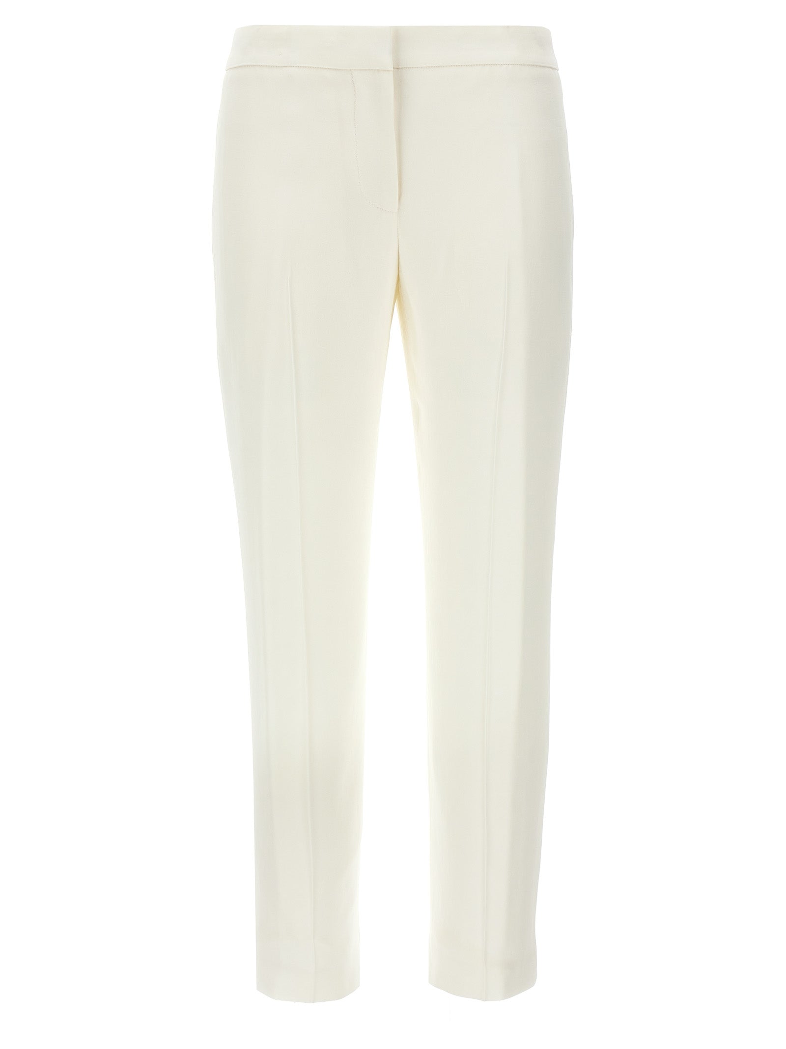 Alexander McQueen White Viscose Casual Women's Pants