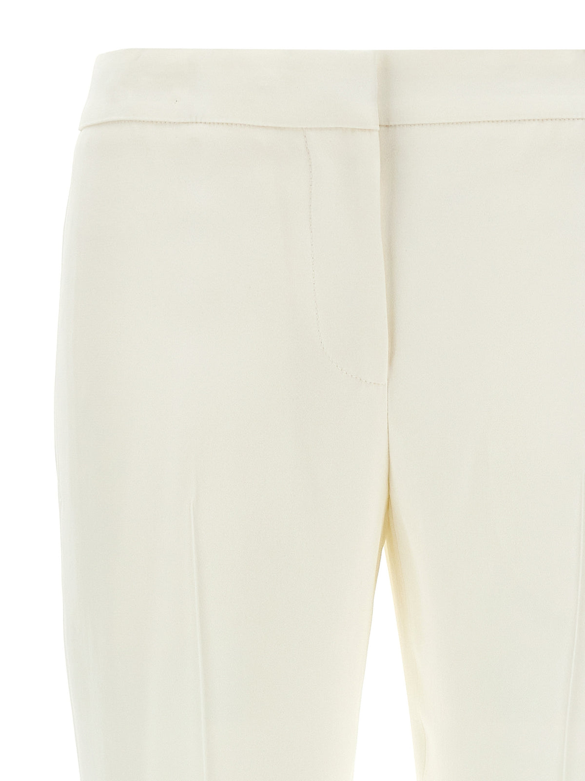 Alexander McQueen White Viscose Casual Women's Pants