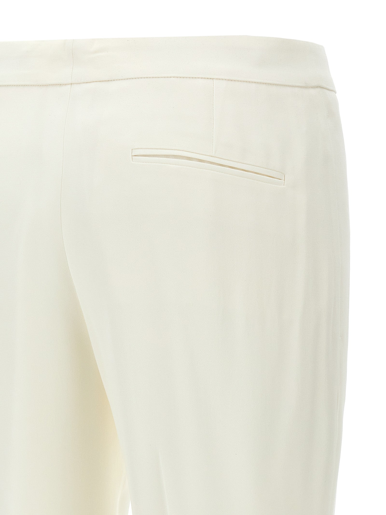 Alexander McQueen White Viscose Casual Women's Pants