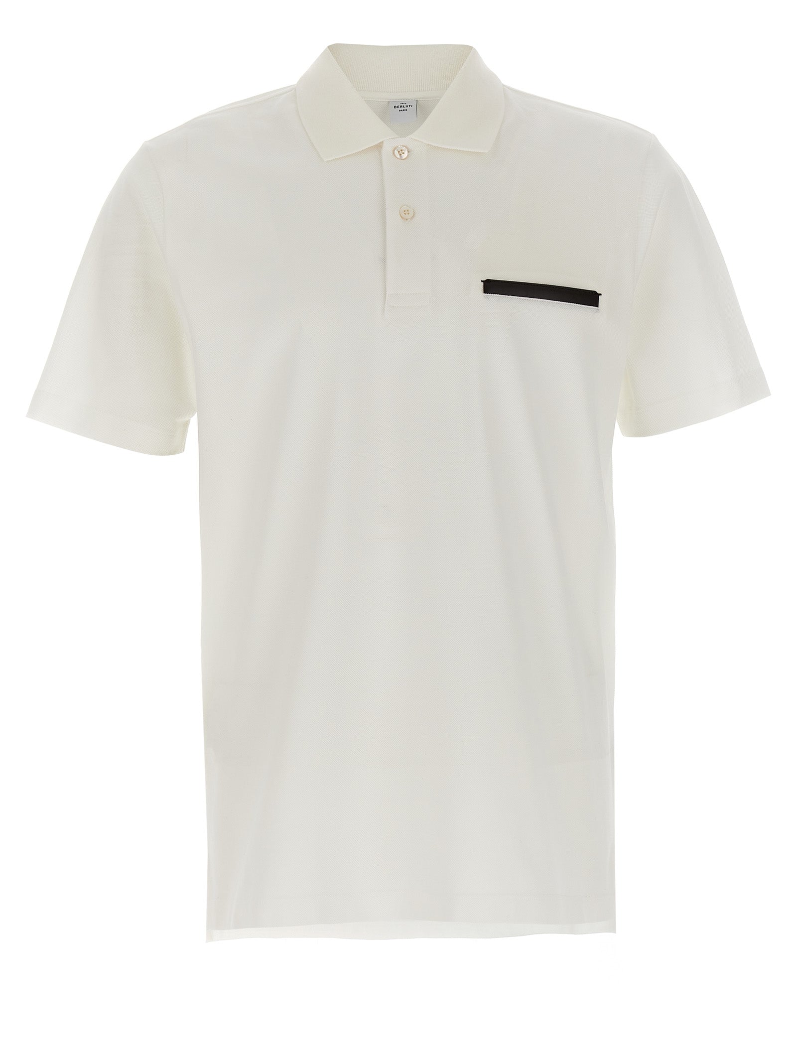 Berluti White Cotton Polo Men's Shirt