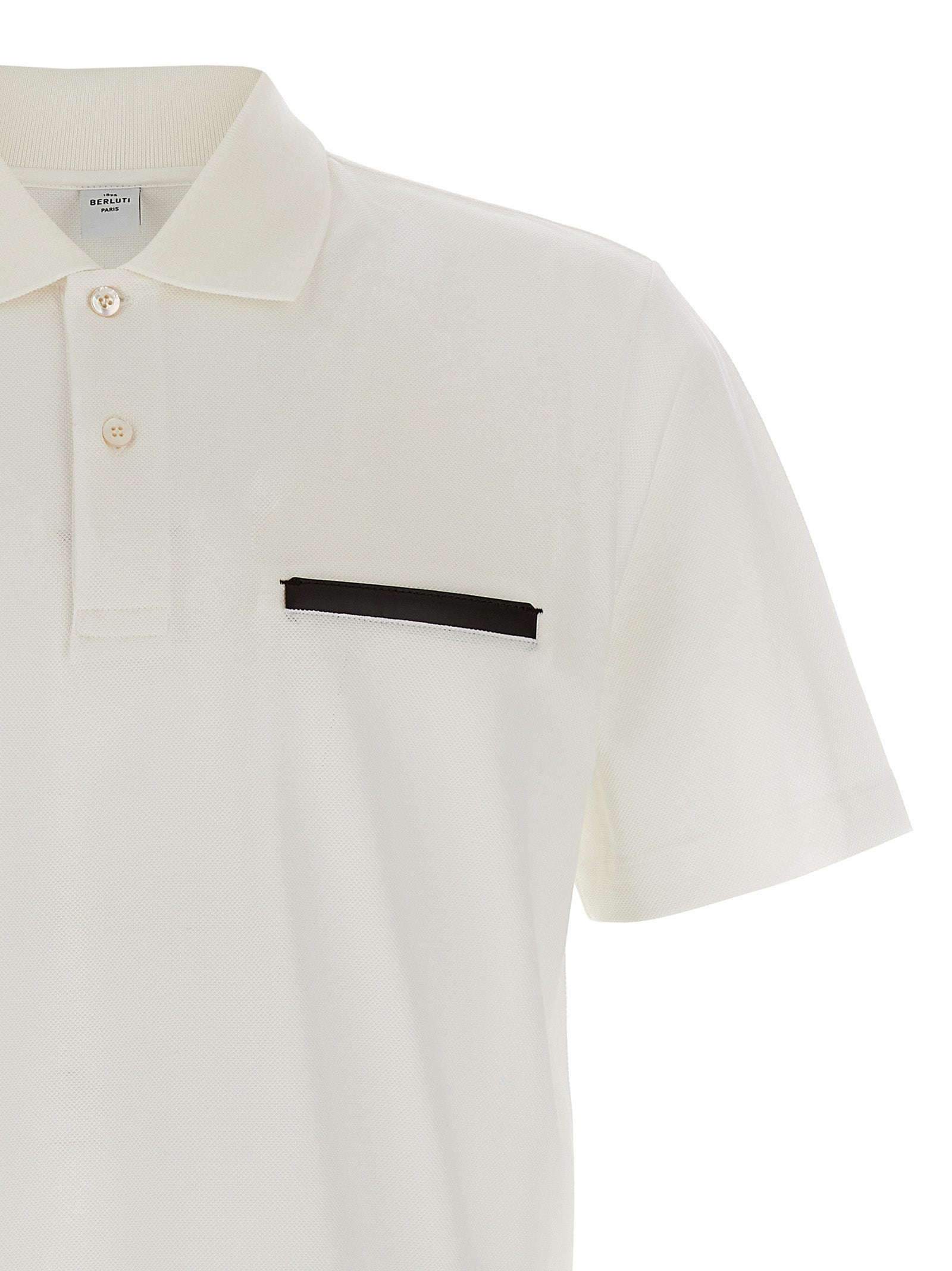 Berluti White Cotton Polo Men's Shirt