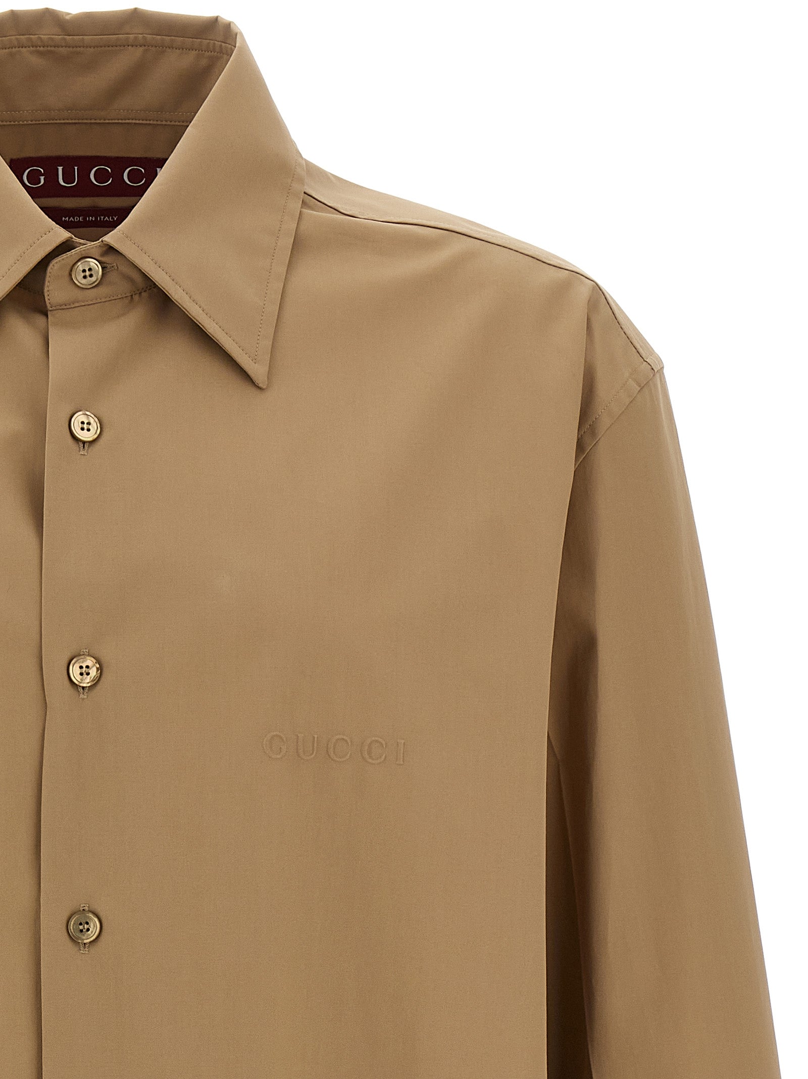 Gucci Beige Cotton Men's Blouse