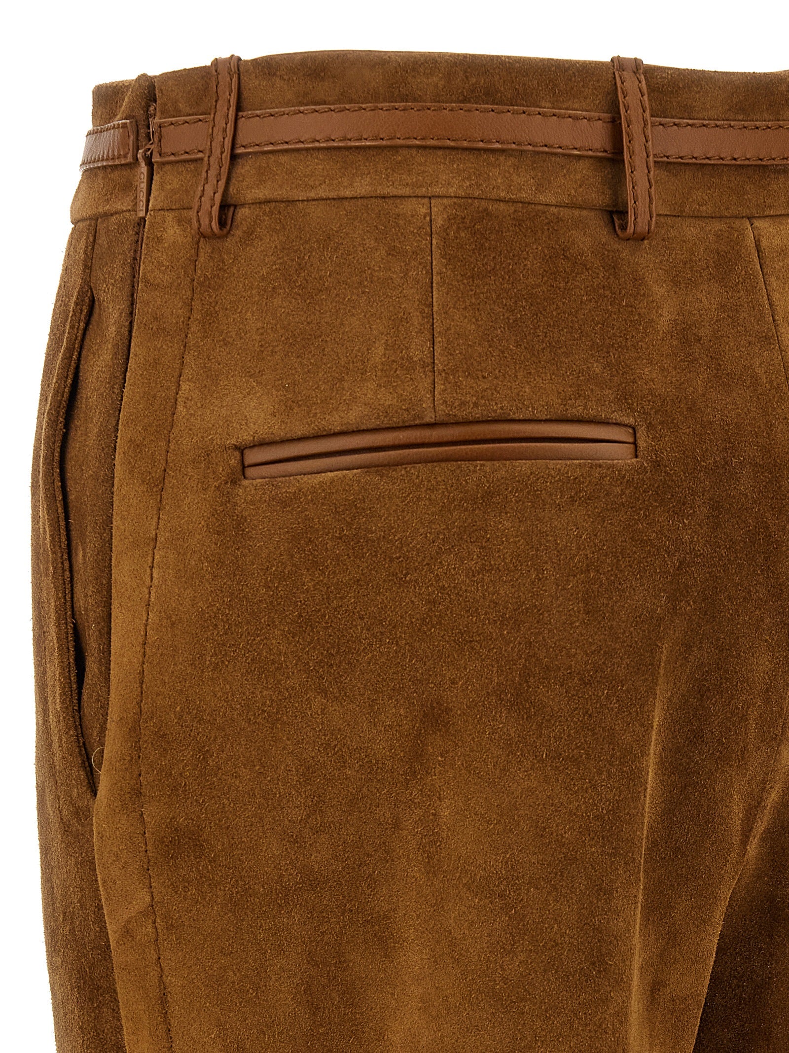 Gucci Brown Calfskin Women's Pants