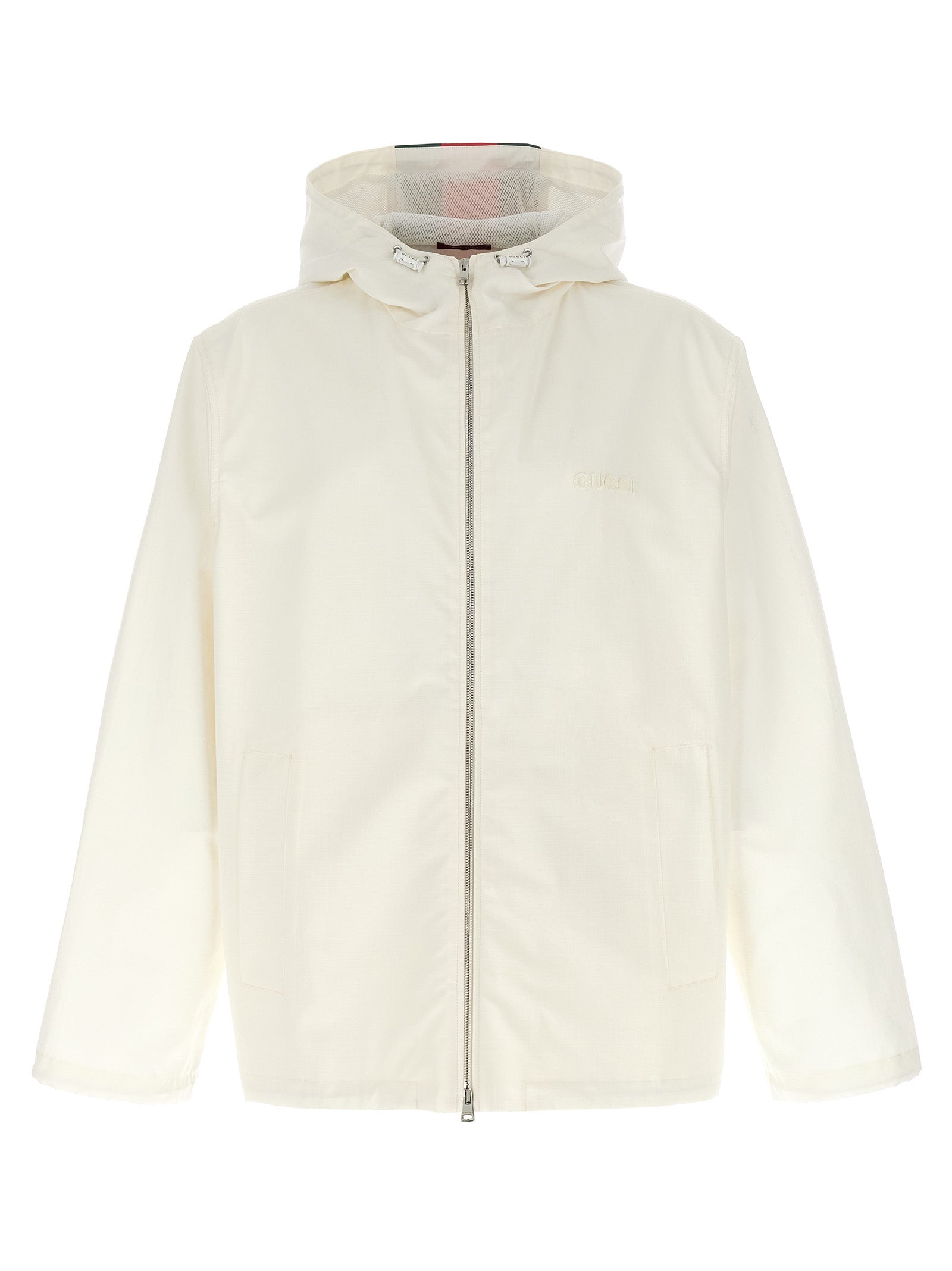 Gucci White Cotton Shell Men's Jacket