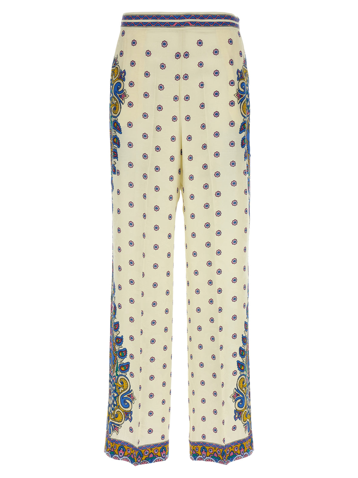 Etro White Viscose Casual Women's Pants