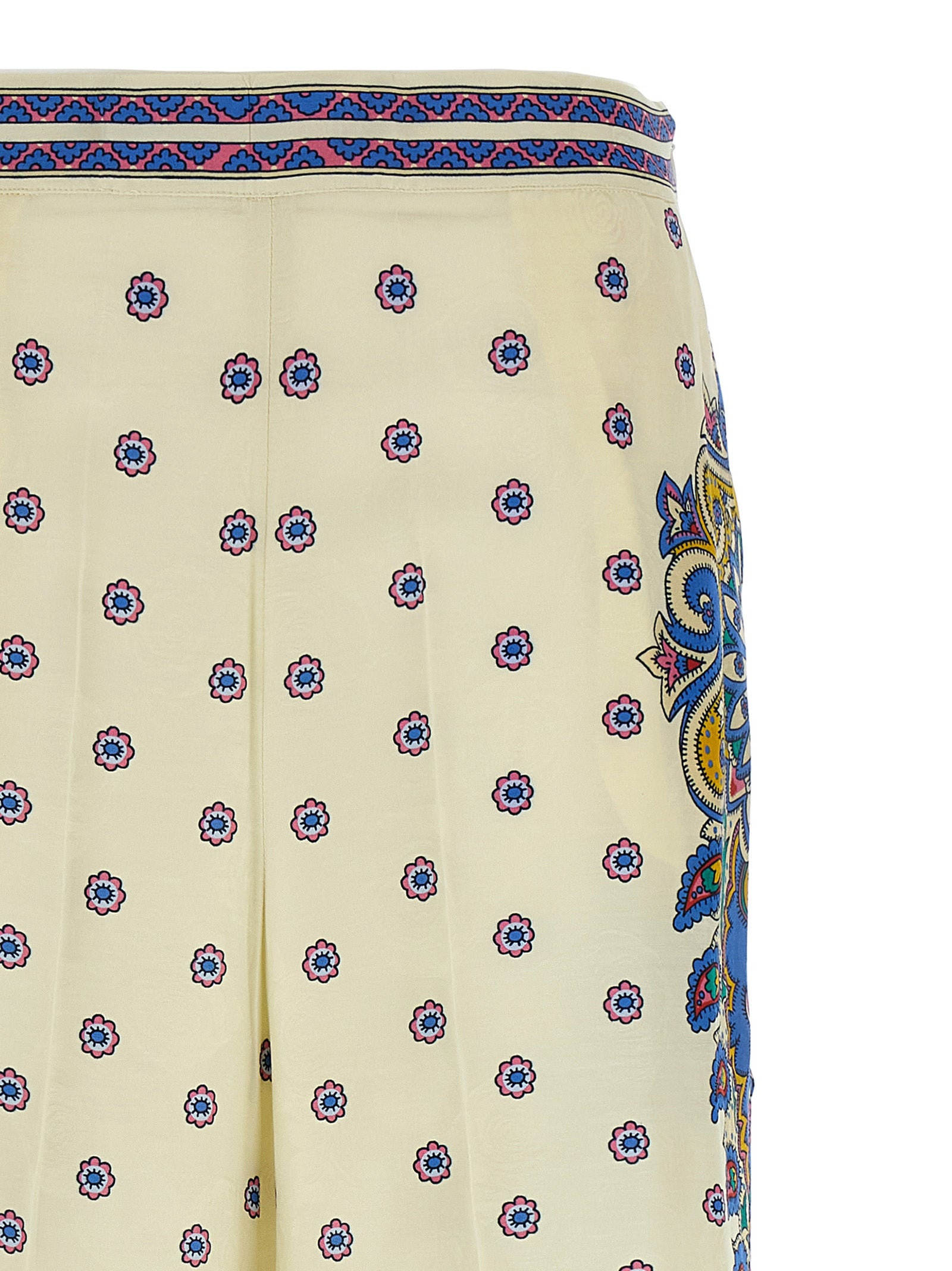 Etro White Viscose Casual Women's Pants