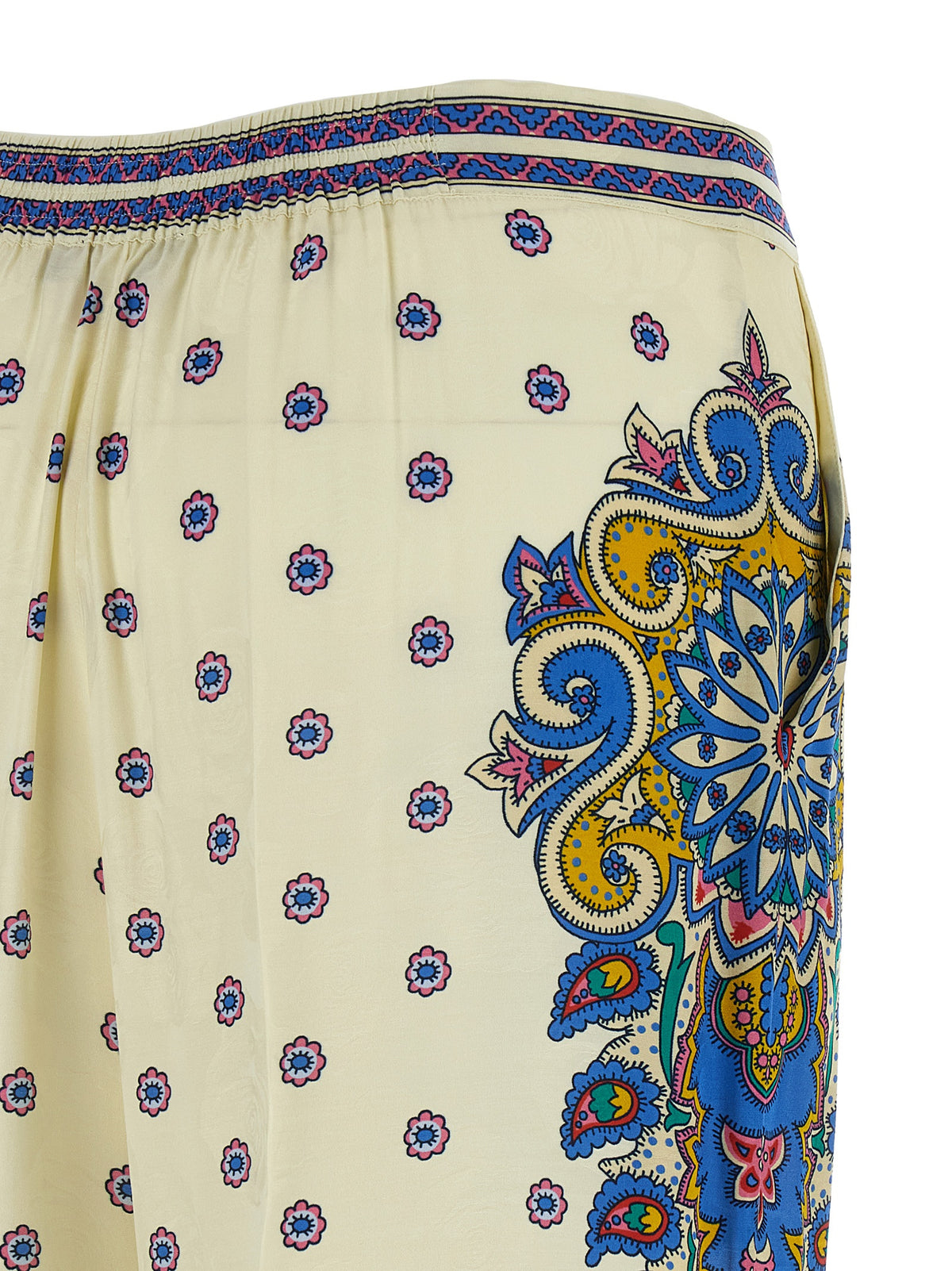 Etro White Viscose Casual Women's Pants