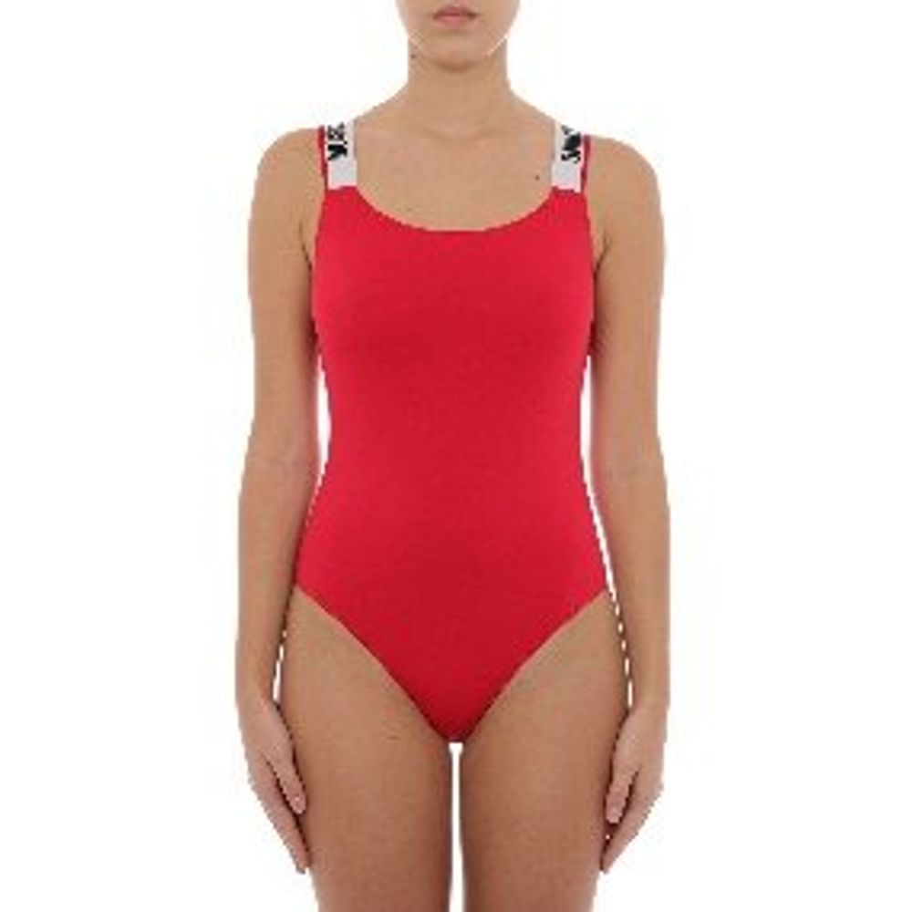 Moschino Red Cotton One-Piece Women's Swimsuit