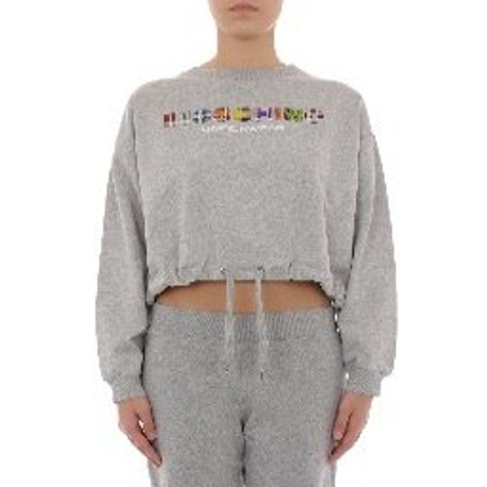 Moschino Gray Cotton Women's Sweatshirt