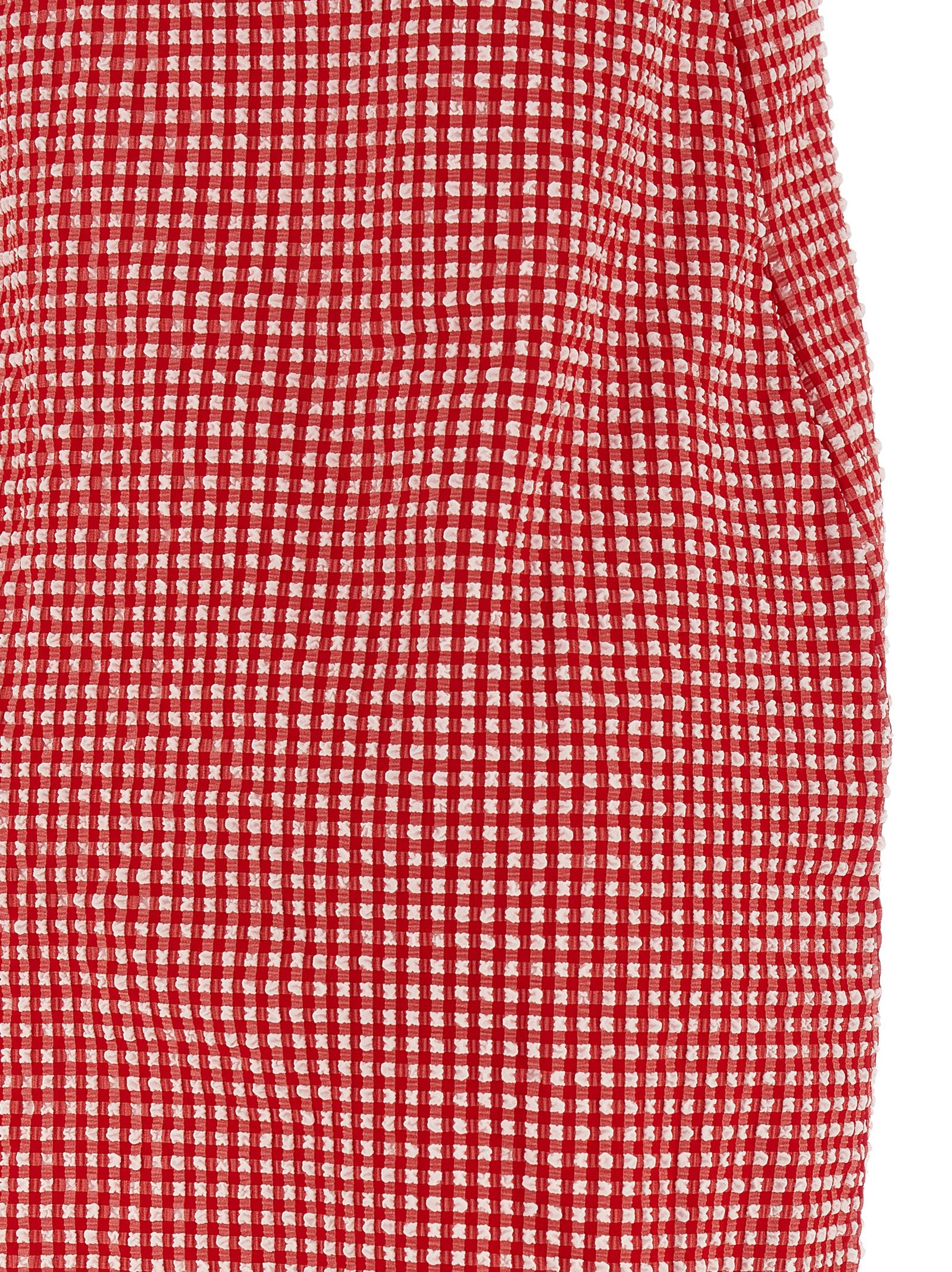 Hunza G Multicolor Polyester Short Women's Dress