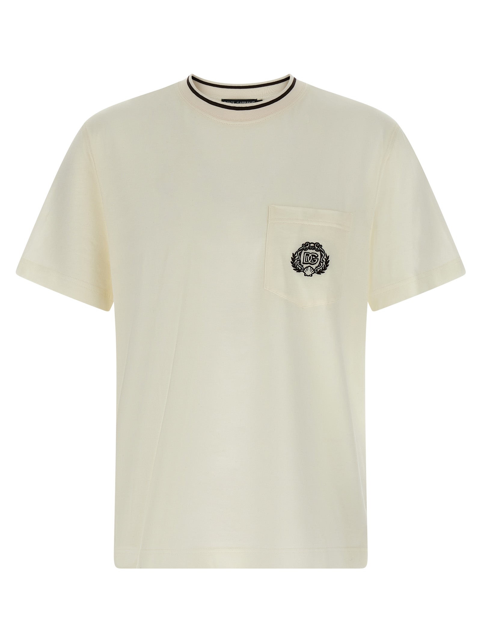 Dolce & Gabbana White Cotton Men's T-Shirt