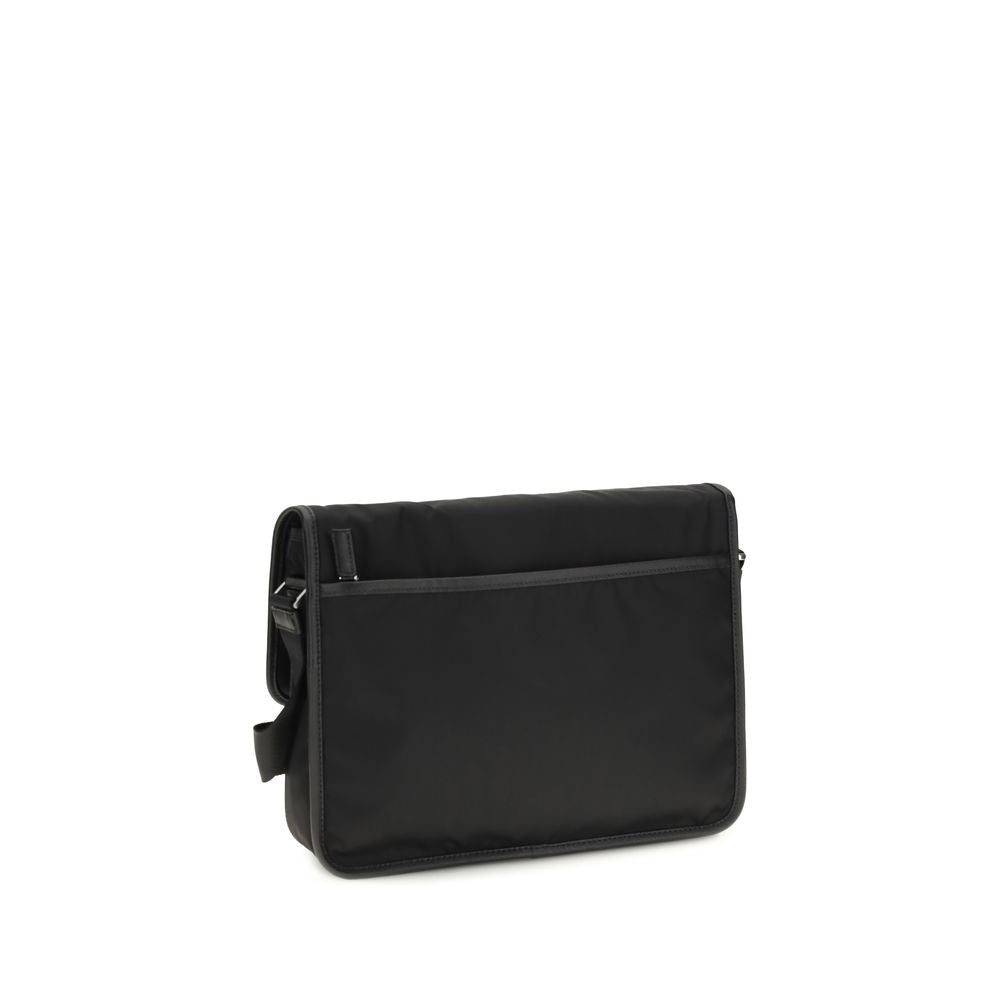 Prada Black Recycled Polyamide Shoulder Men's Bag
