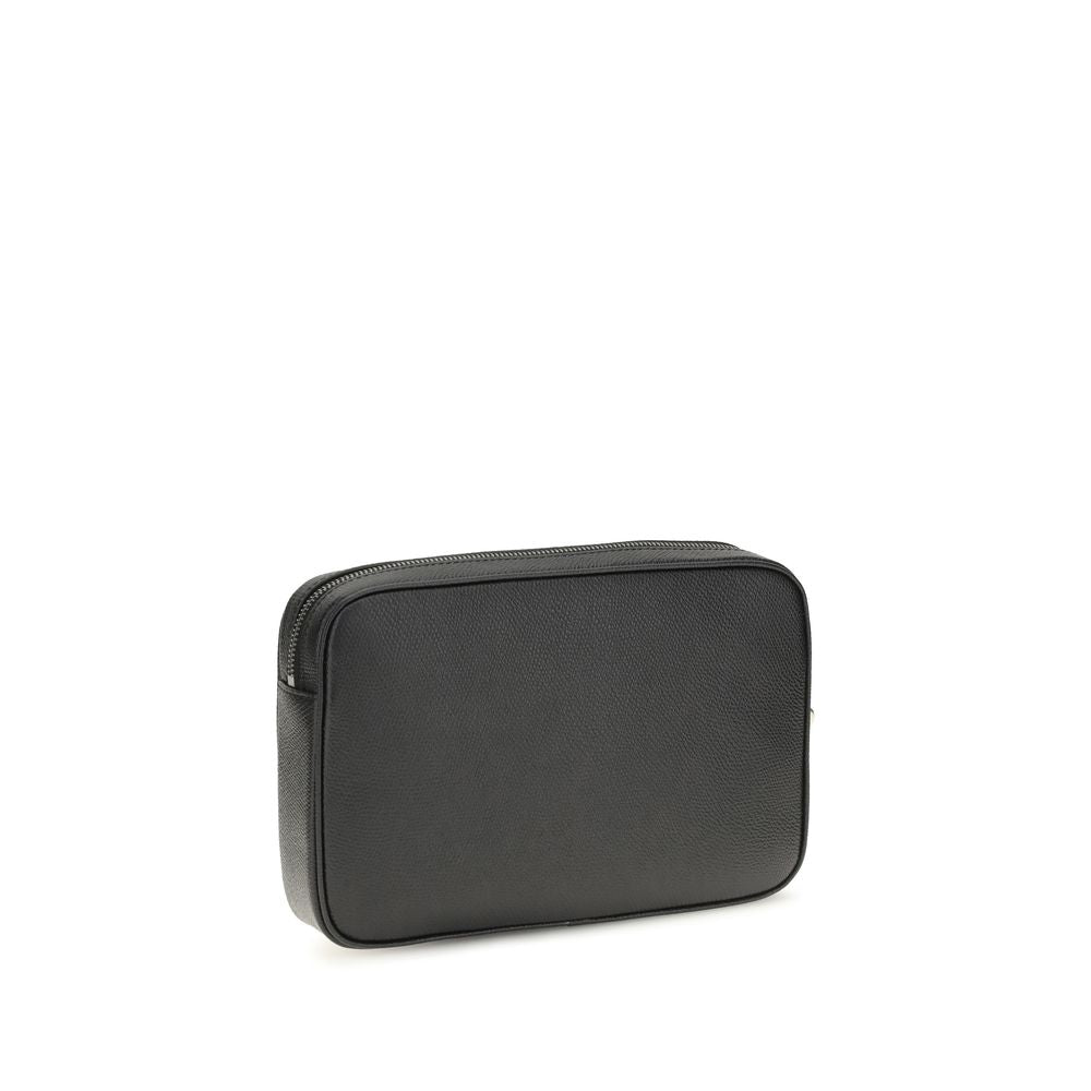 Valentino Garavani Black Calf Leather Bos Taurus Men's Wallet