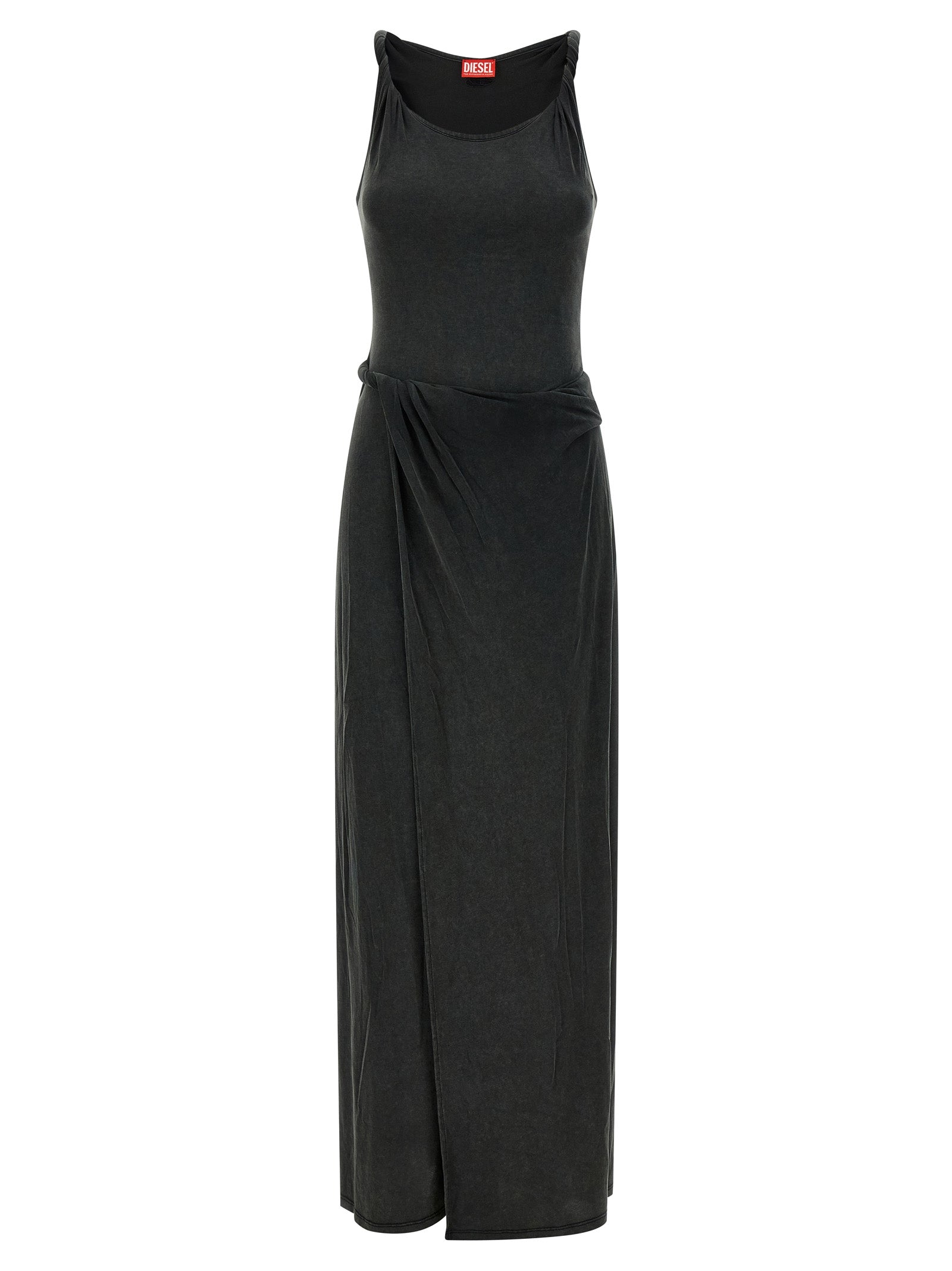 Diesel Black Modal Long Women's Dress