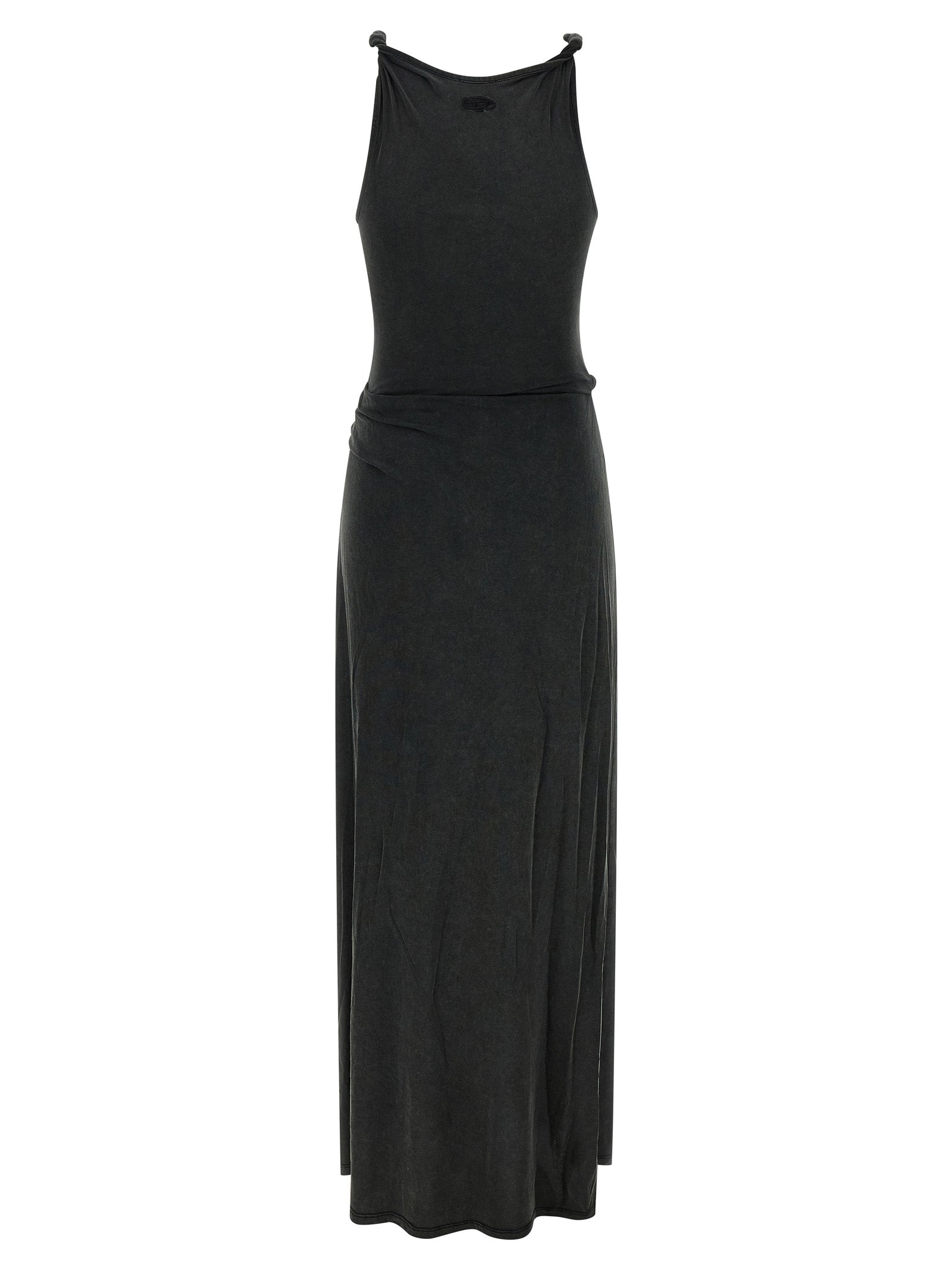 Diesel Black Modal Long Women's Dress