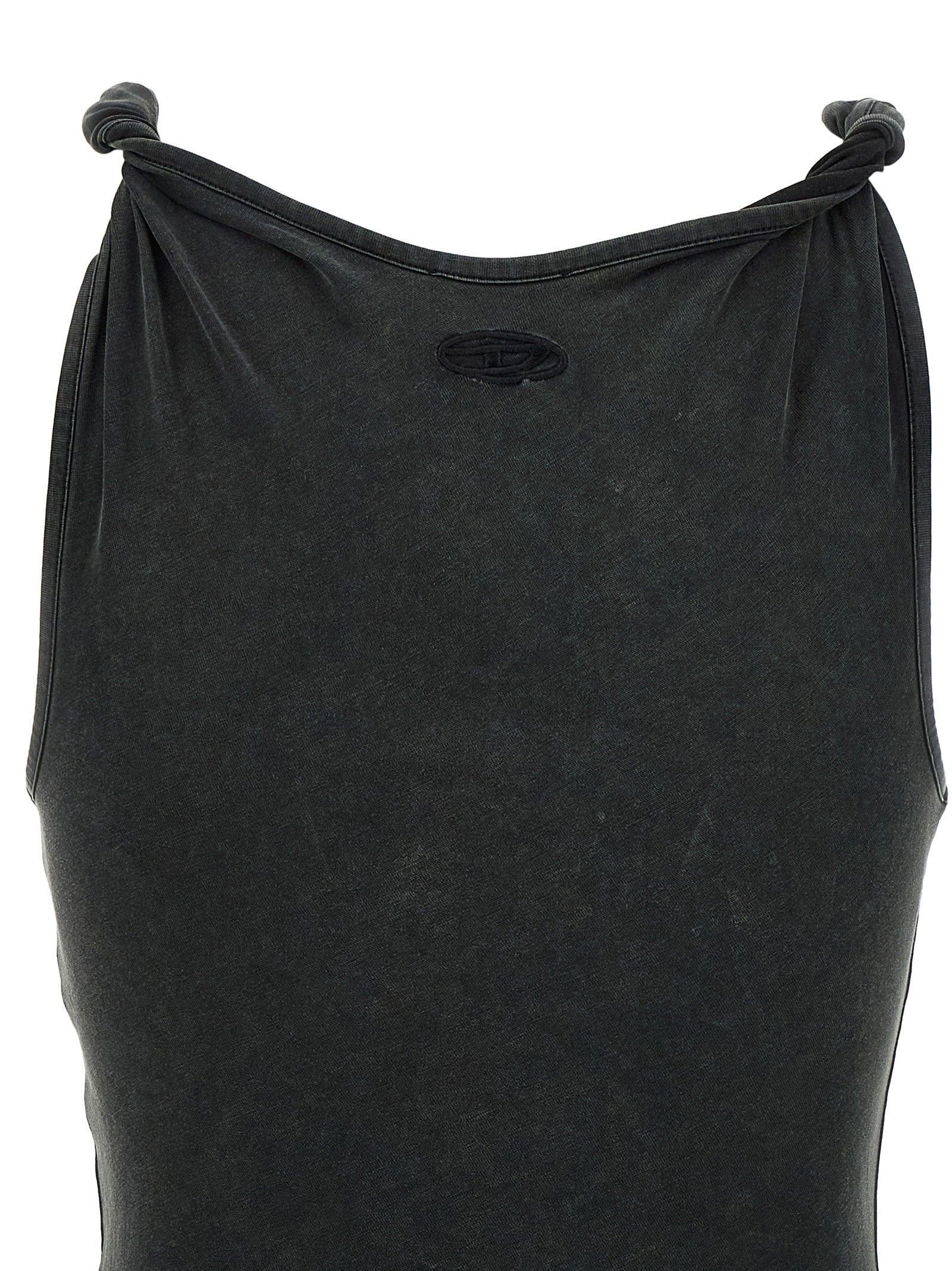 Diesel Black Modal Long Women's Dress