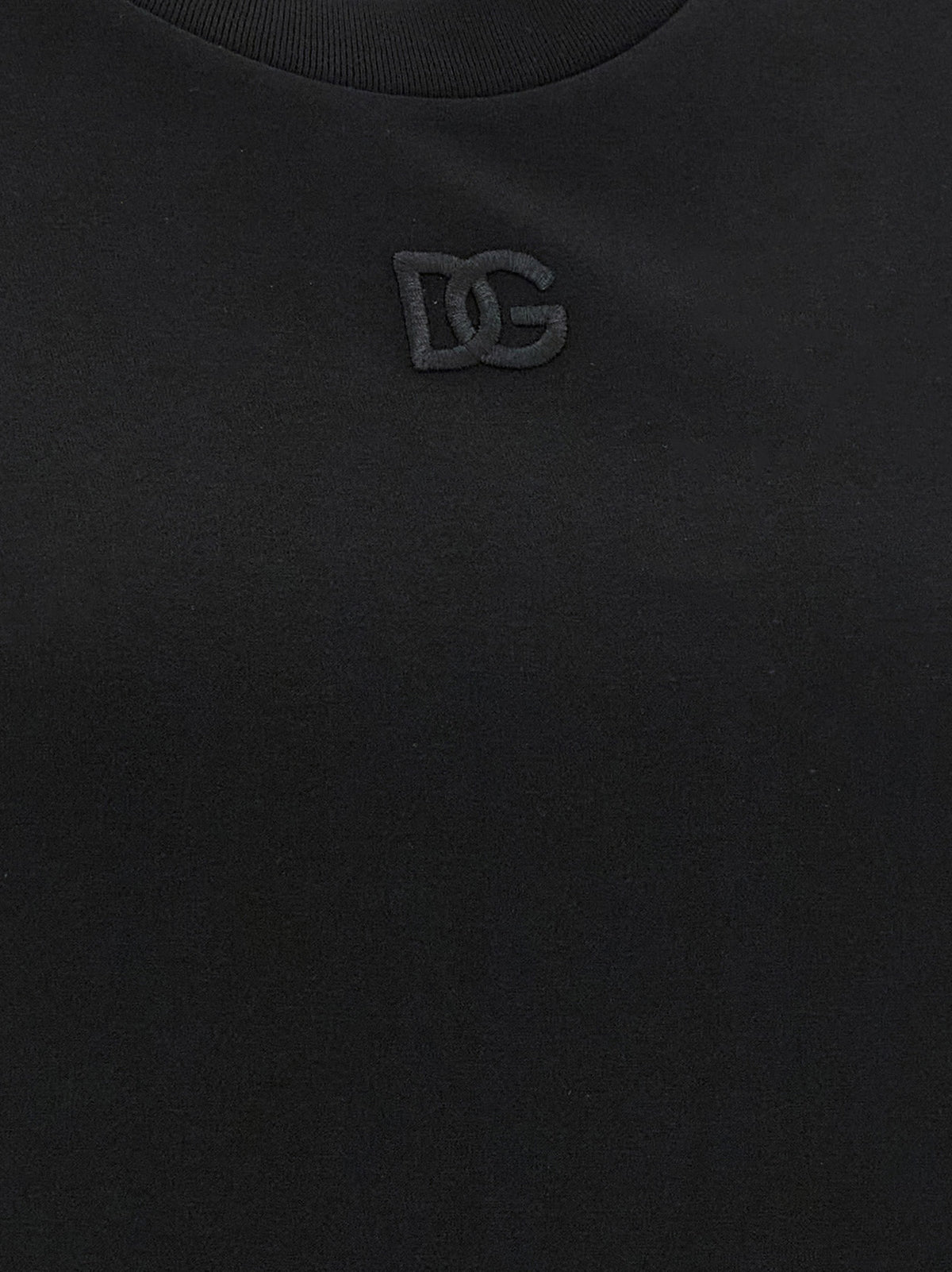Dolce & Gabbana Black Cotton Sleeveles Women's T-Shirt