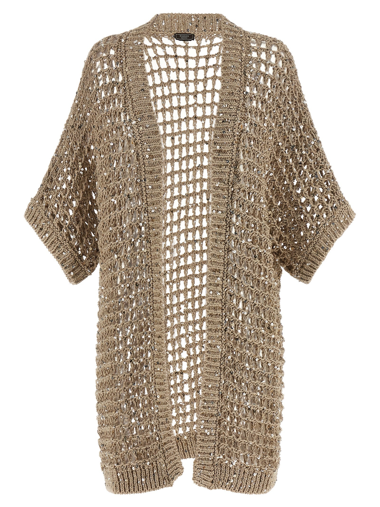 Peserico Beige Cotton Women's Cardigan
