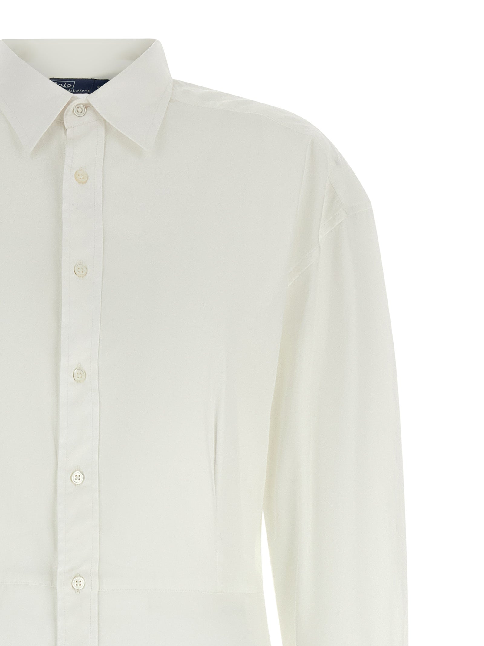 Polo Ralph Lauren White Cotton Midi Women's Dress