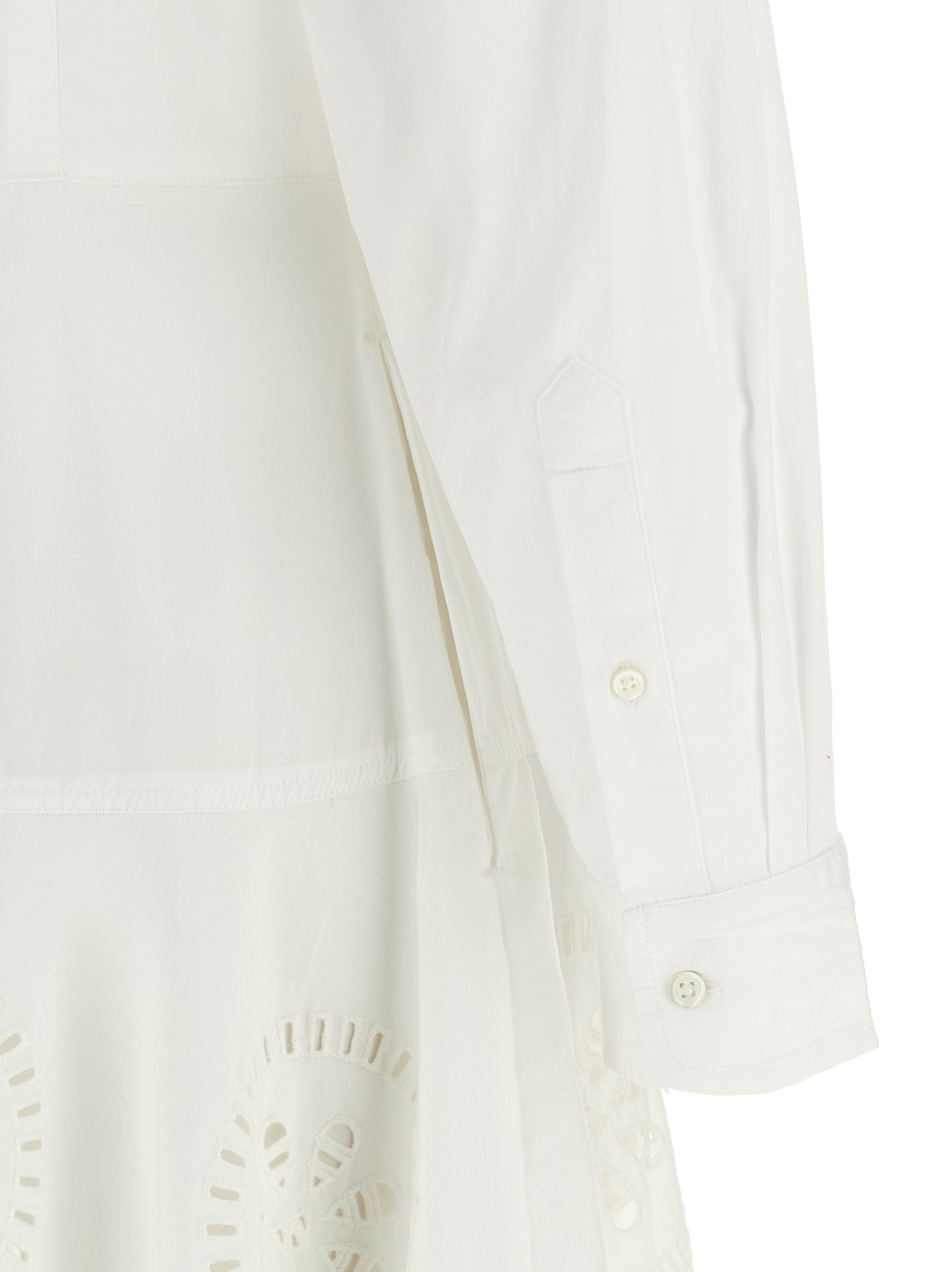 Polo Ralph Lauren White Cotton Midi Women's Dress