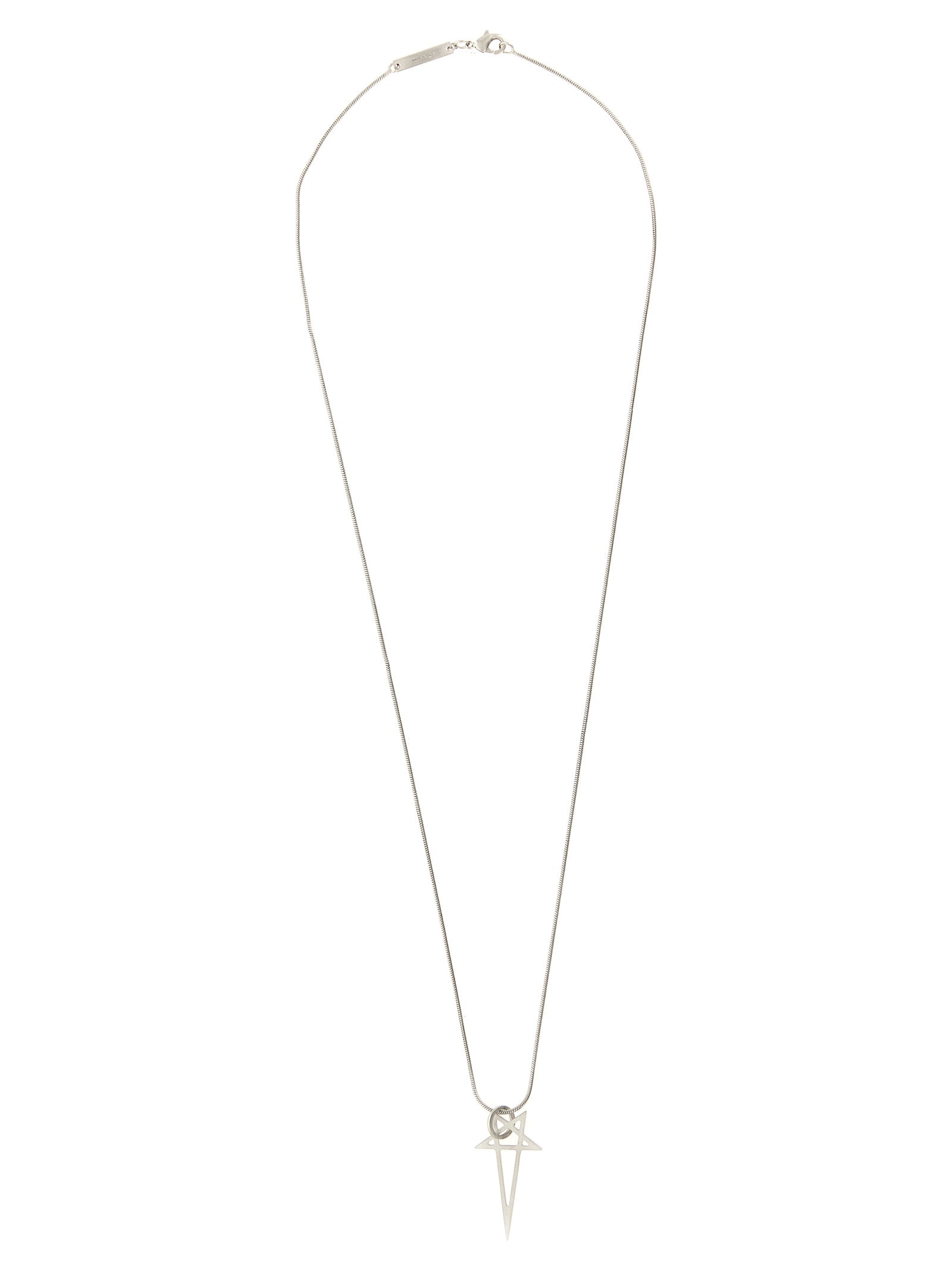Rick Owens Silver Brass Women's Necklace