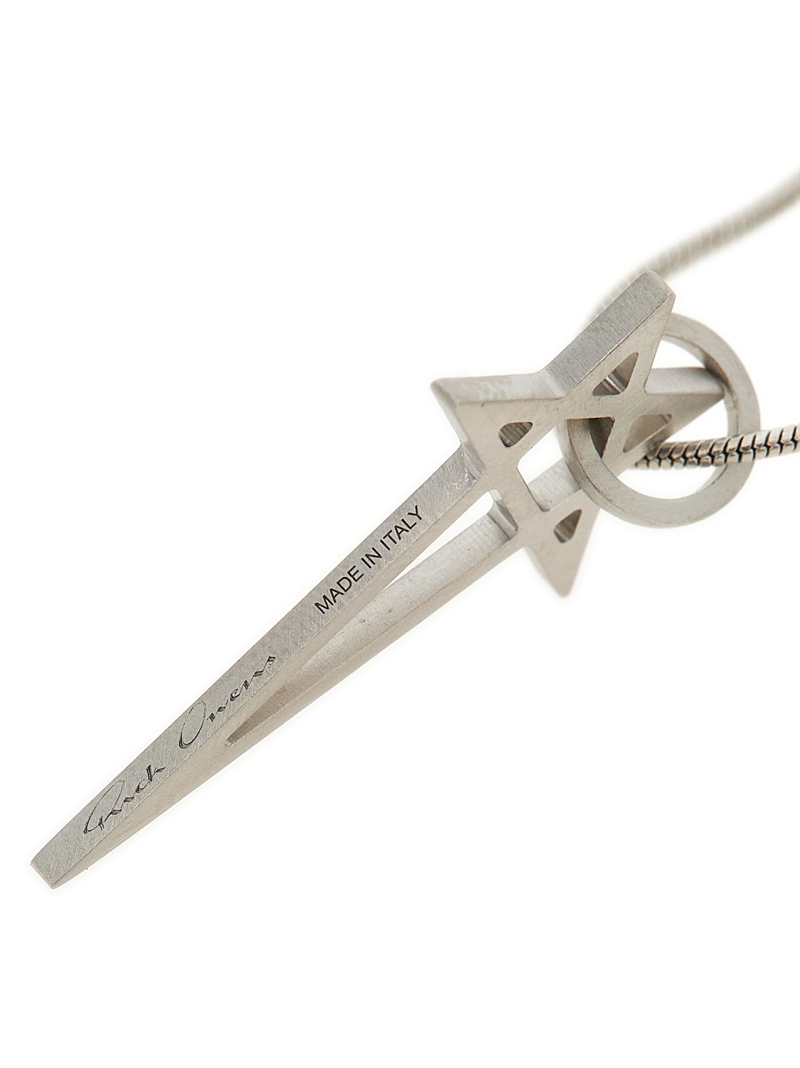 Rick Owens Silver Brass Women's Necklace