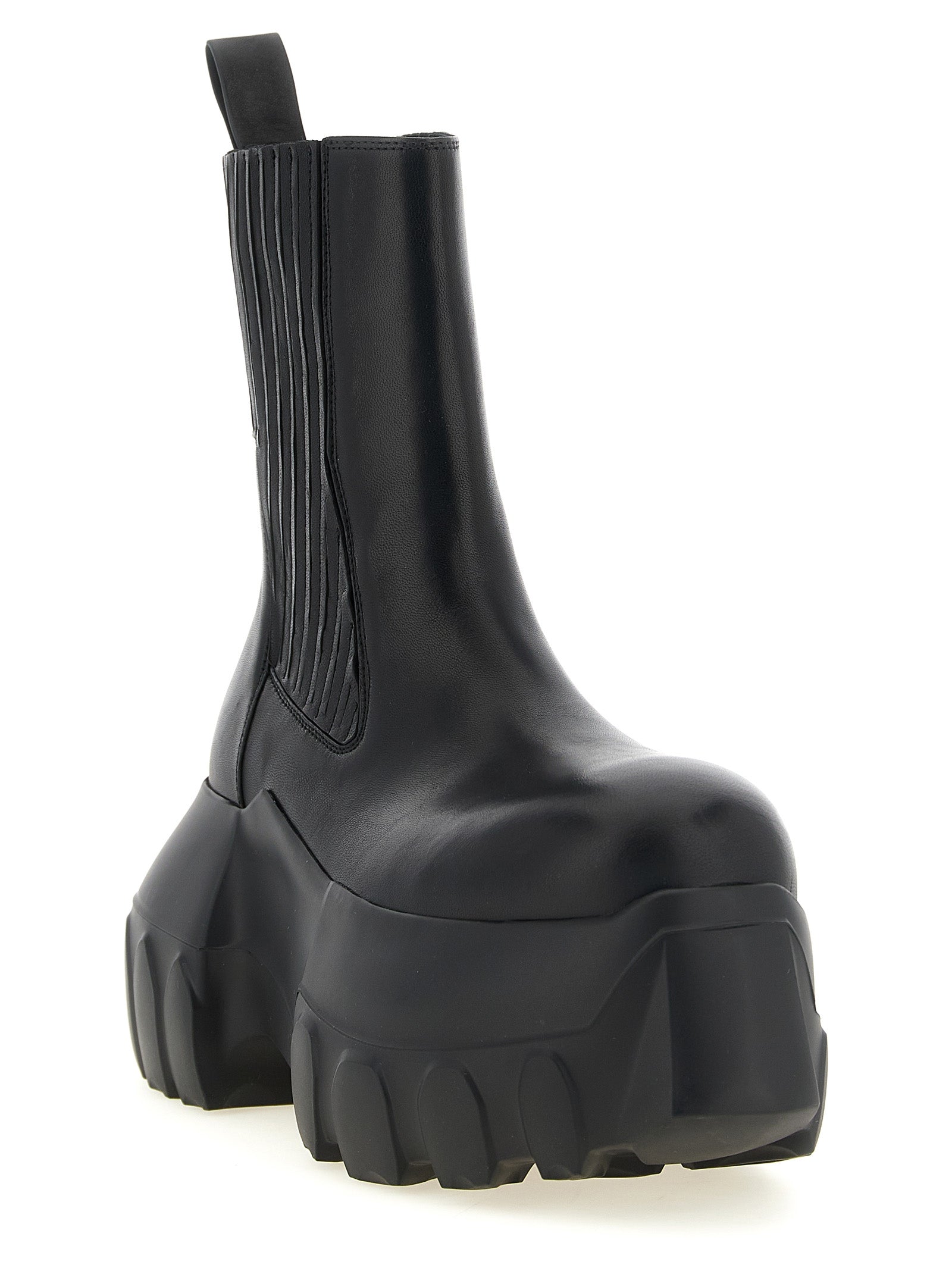 Rick Owens Black Ramie Ankle Women's Boots