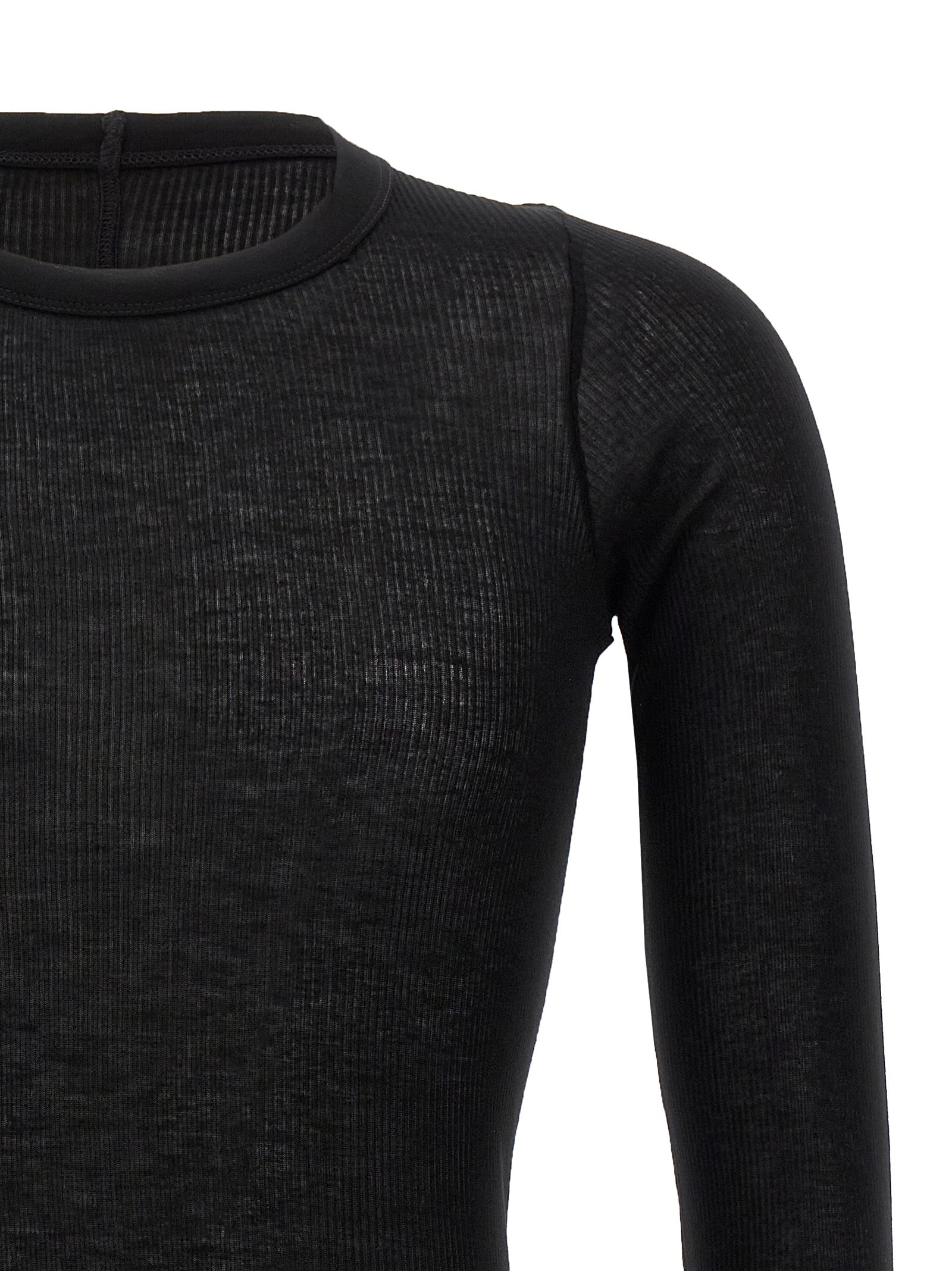 Rick Owens Black Viscose Men's T-Shirt