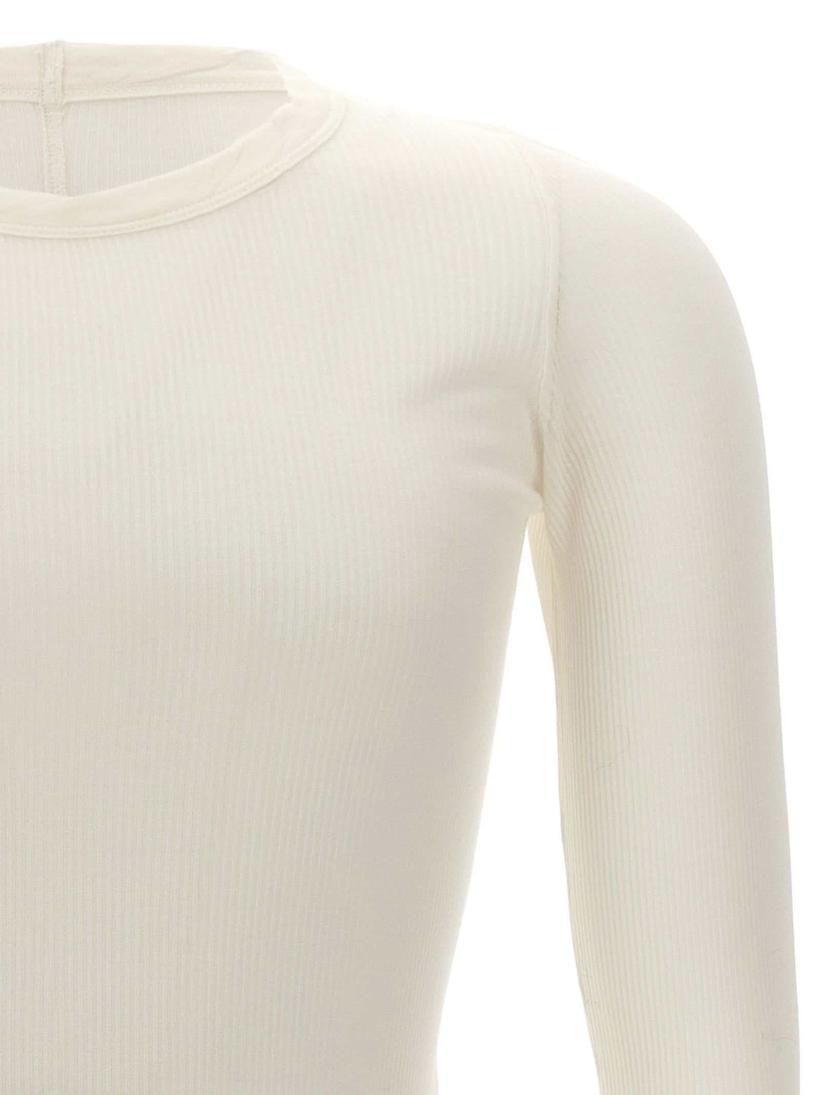 Rick Owens White Viscose Men's T-Shirt