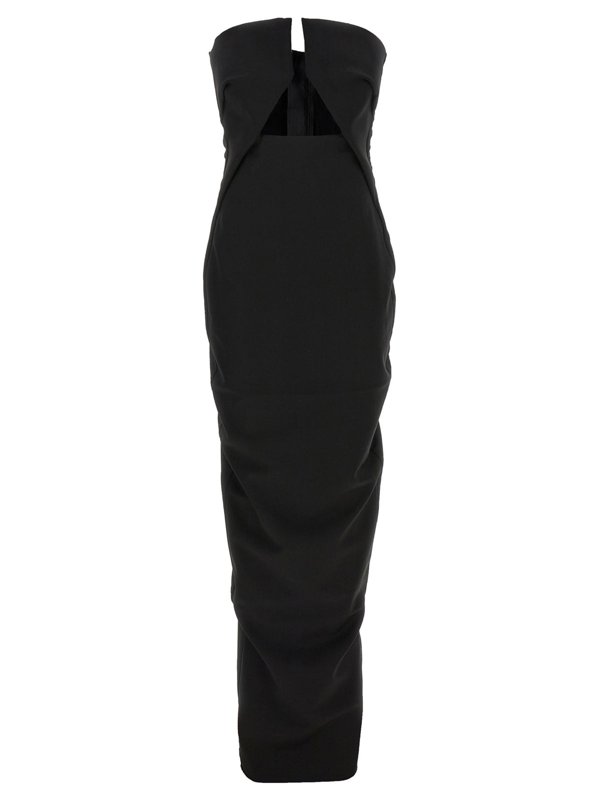 Rick Owens Black Wool Long Women's Dress