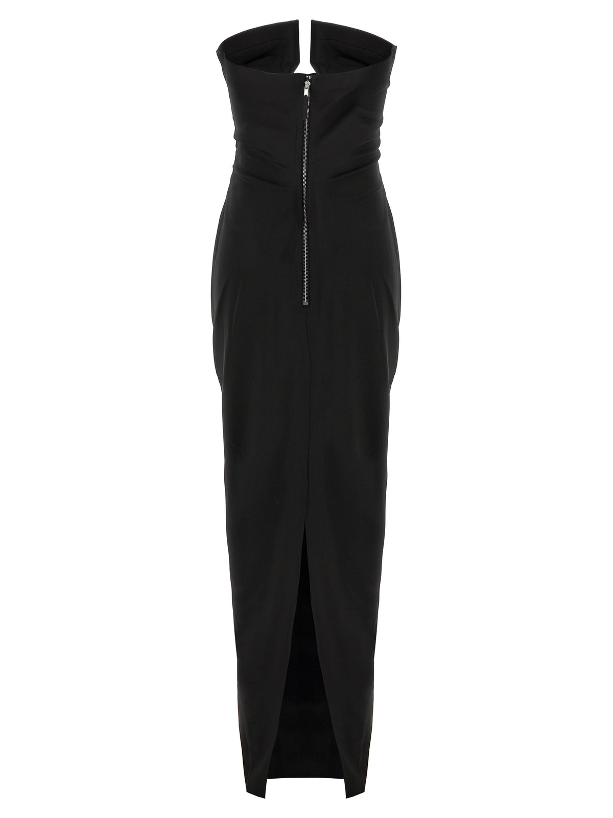 Rick Owens Black Wool Long Women's Dress