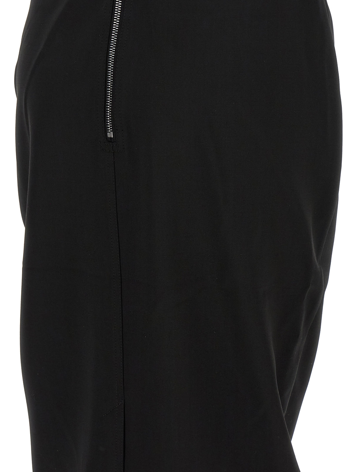 Rick Owens Black Wool Long Women's Dress