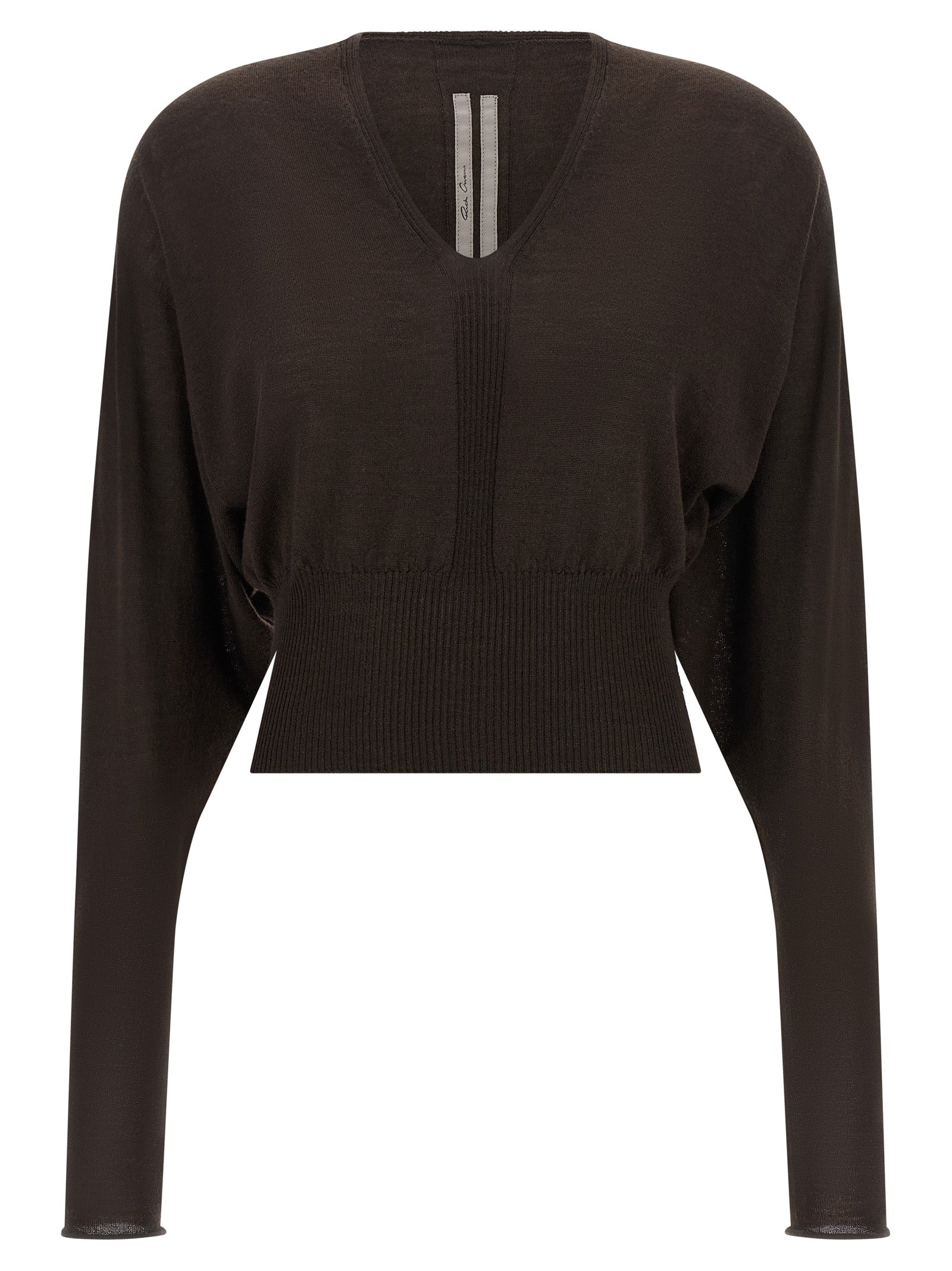 Rick Owens Brown Virgin Wool Women's Shirt