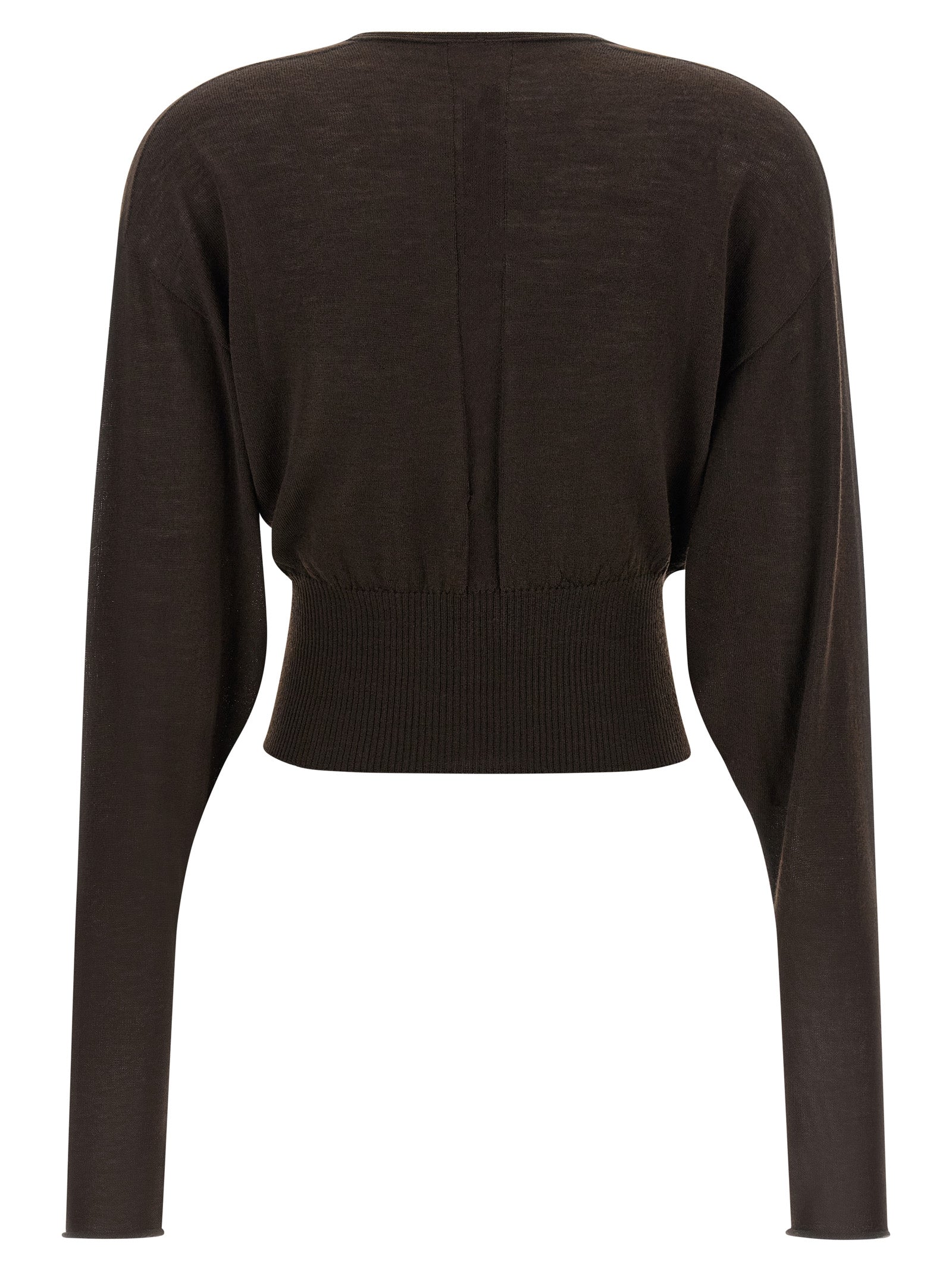 Rick Owens Brown Virgin Wool Women's Shirt