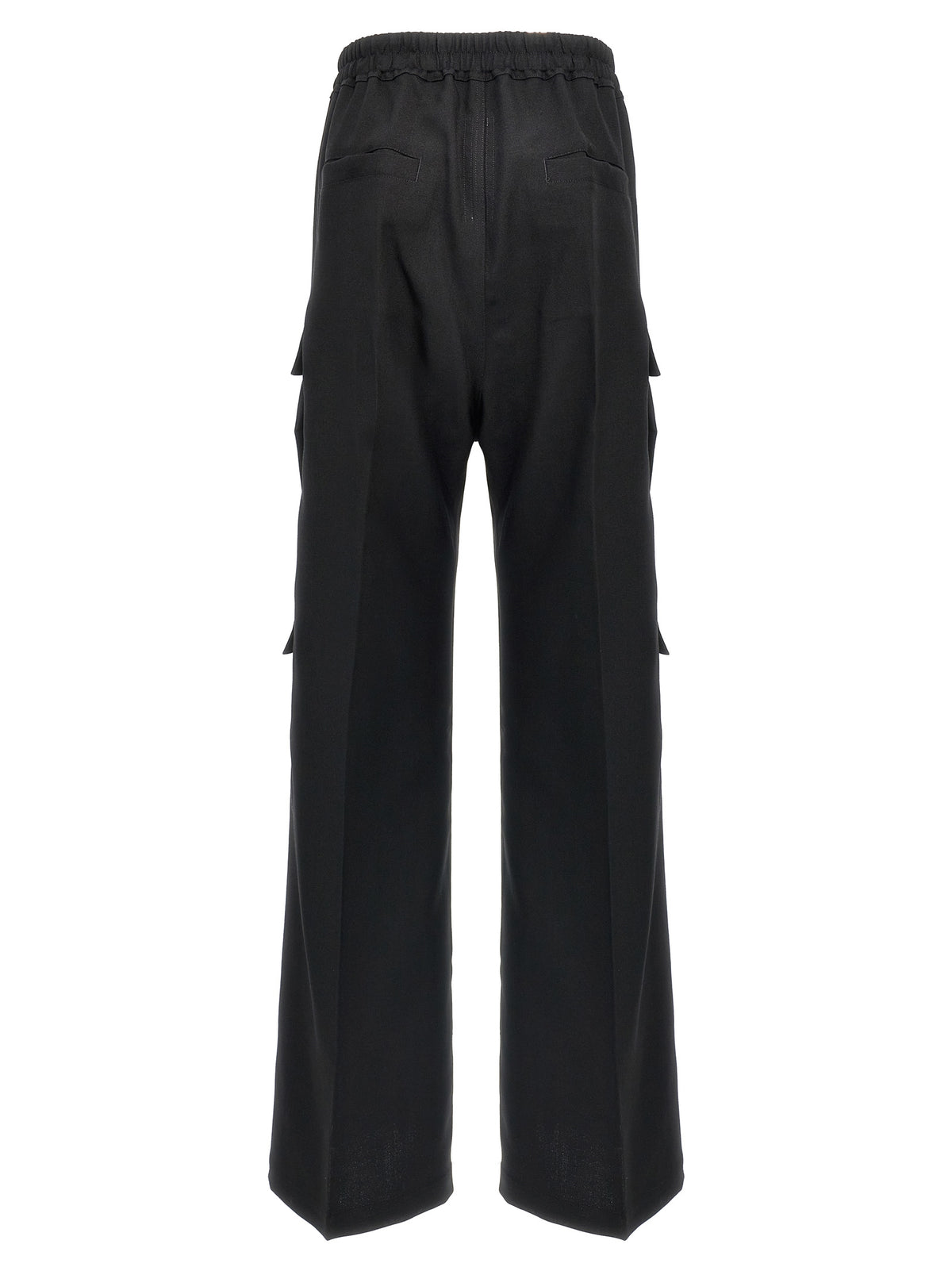 Rick Owens Black Wool Cargo Women's Pants