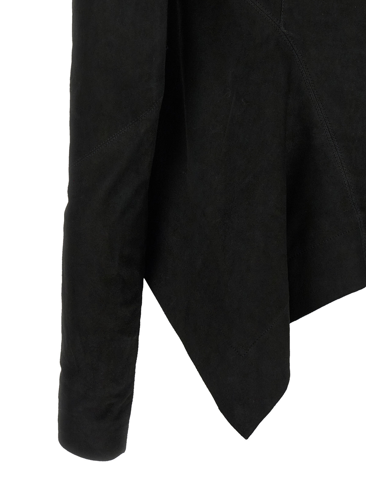Rick Owens Black Lamb Leather Leather Women's Jacket