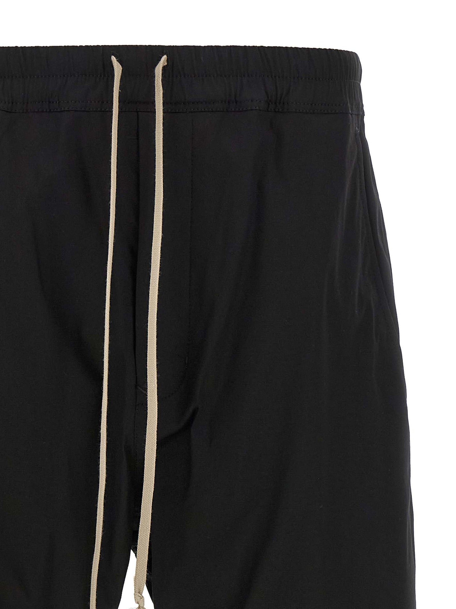 Rick Owens Black Cotton Joggers (Workout Men's Pants)