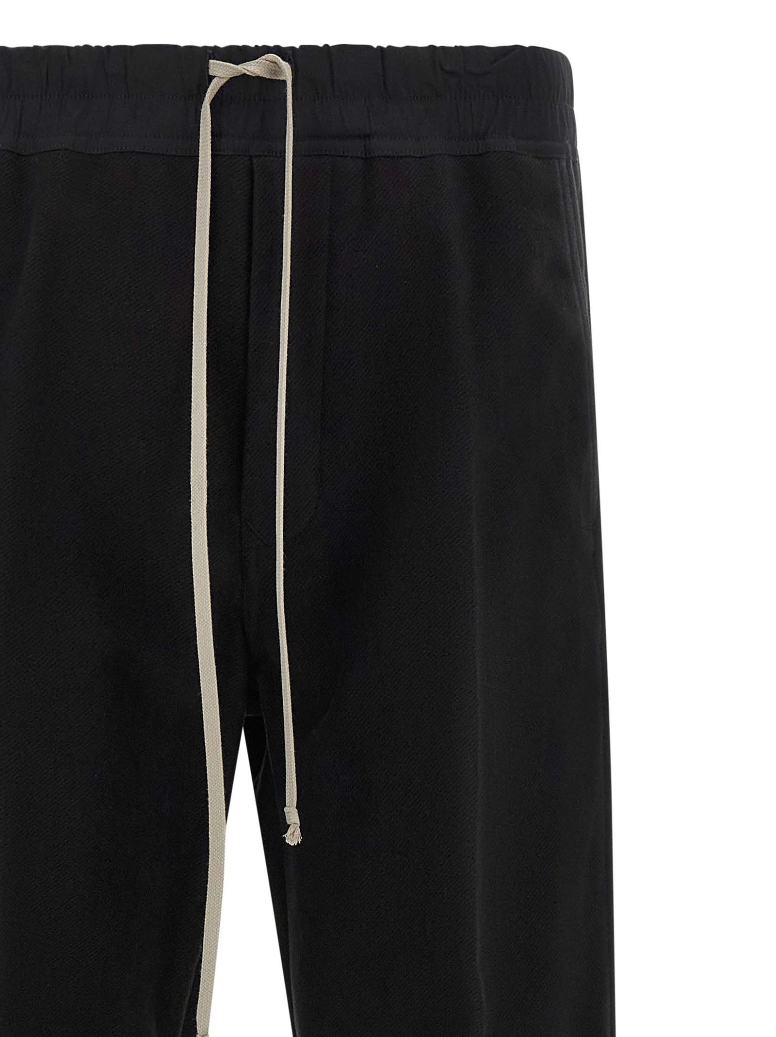 Rick Owens Black Cotton Casual Men's Pants