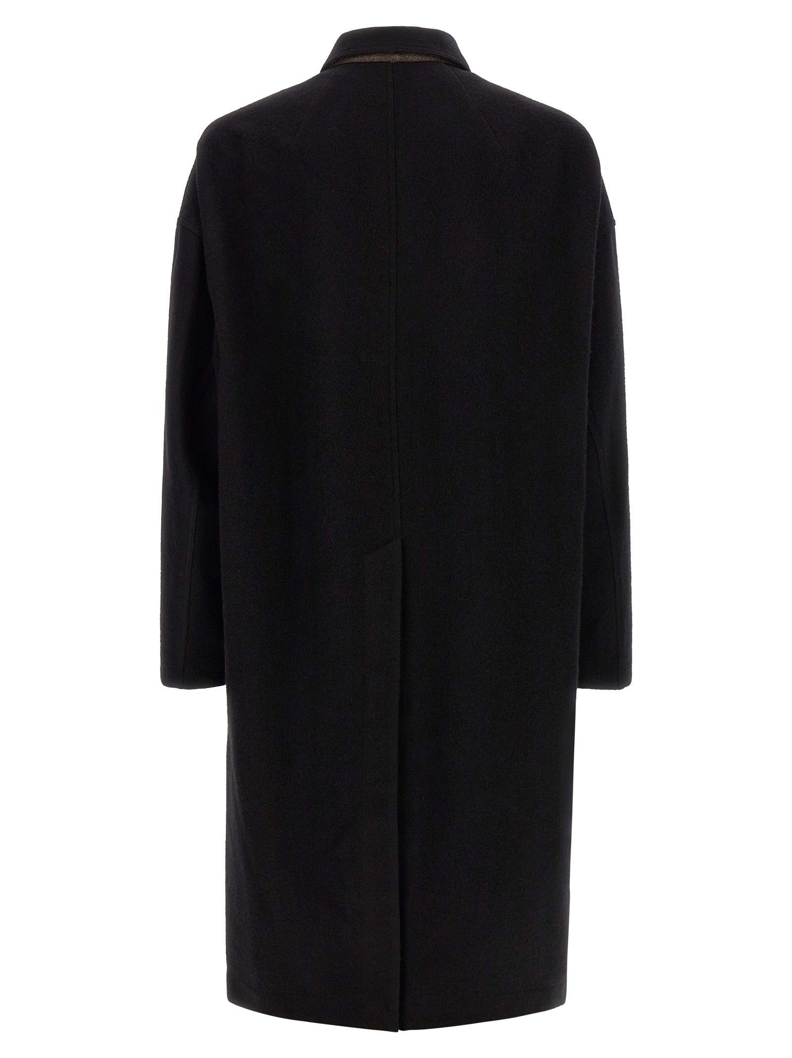 Rick Owens Black Virgin Wool Men's Coat