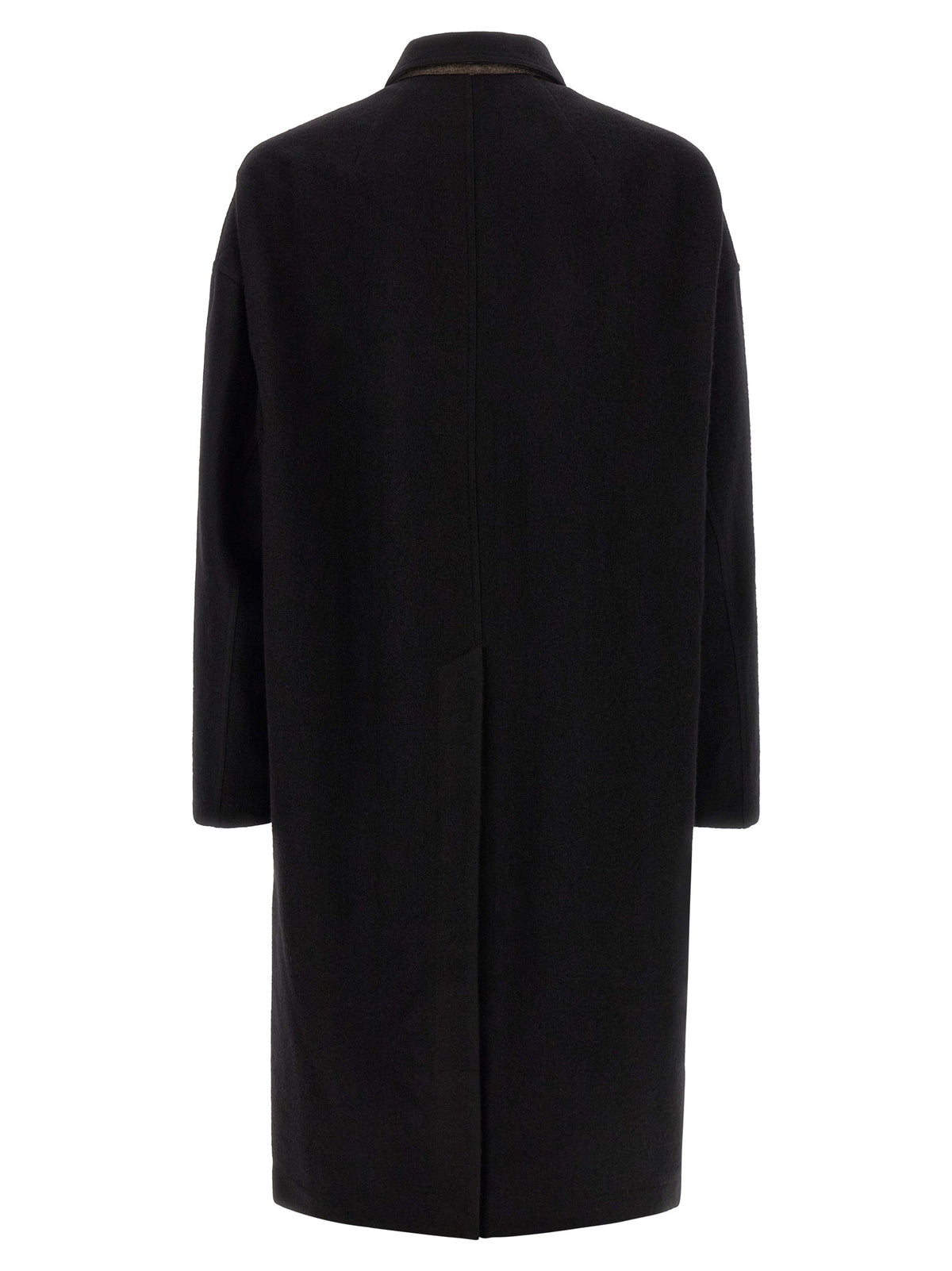 Rick Owens Black Virgin Wool Men's Coat