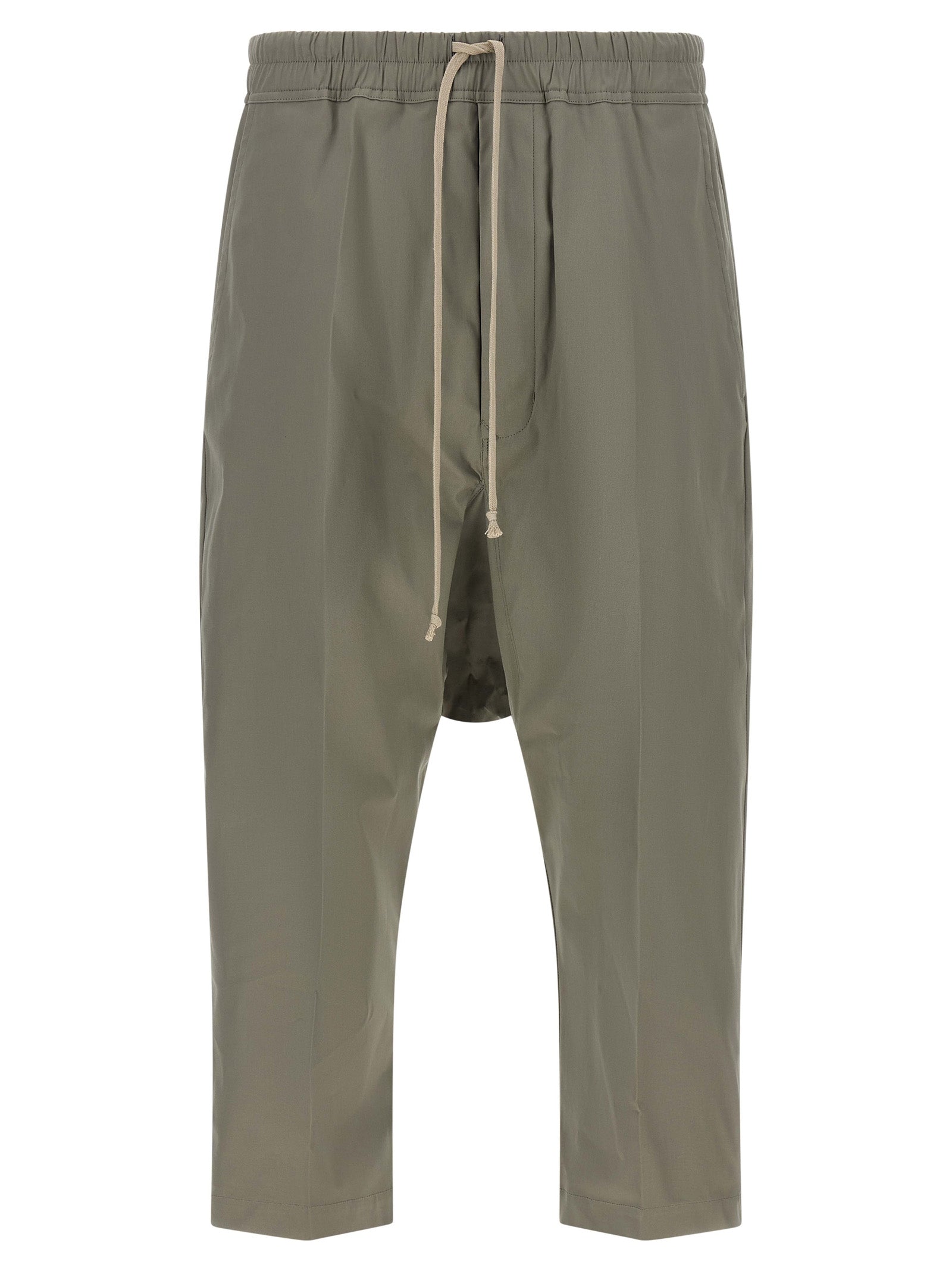 Rick Owens Gray Cotton Cropped Men's Pants
