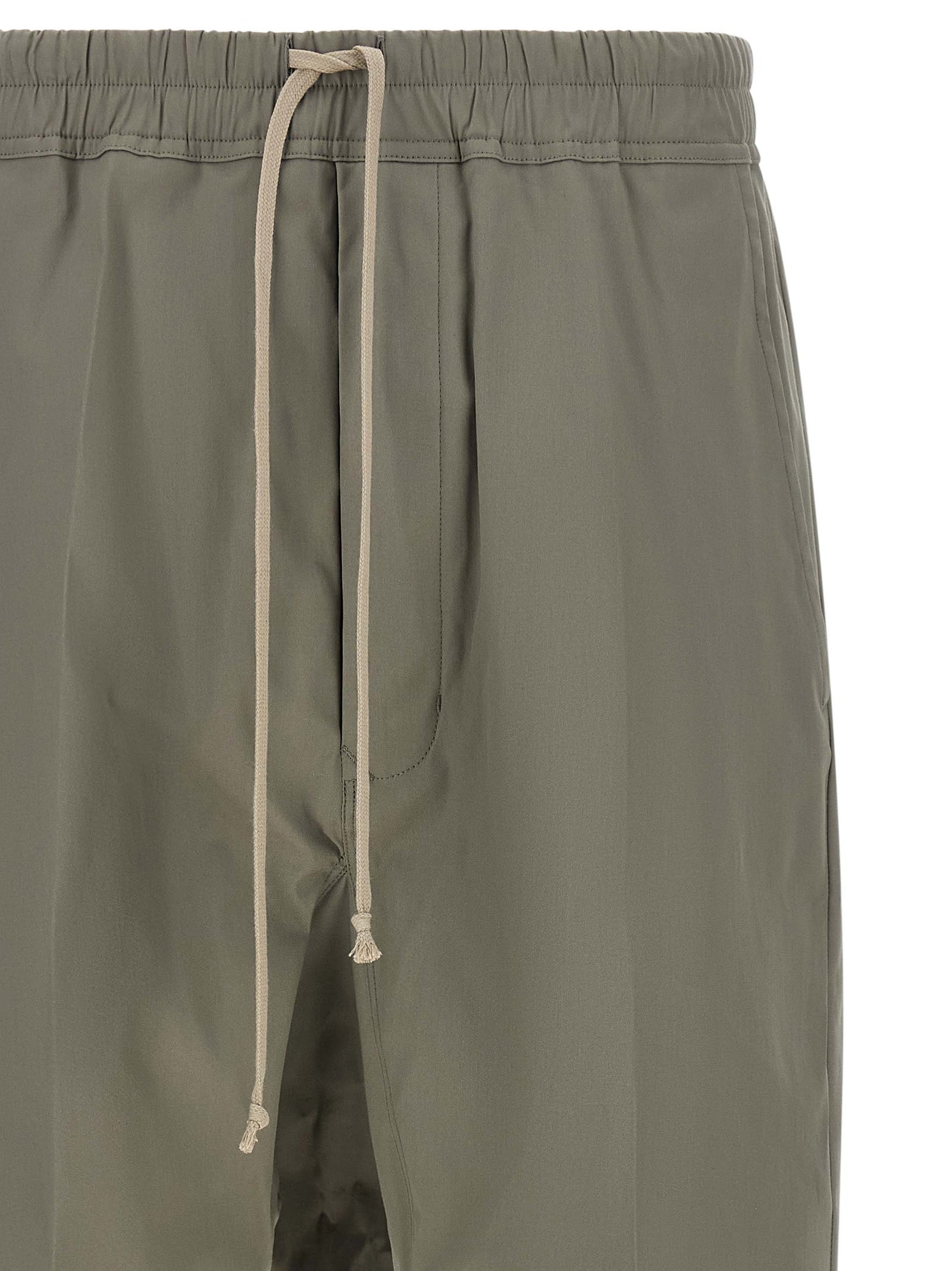 Rick Owens Gray Cotton Cropped Men's Pants