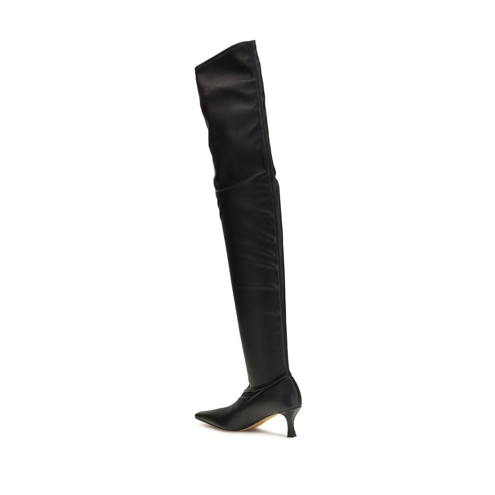 Proenza Schouler Black Polyurethane Over The Women's Knee